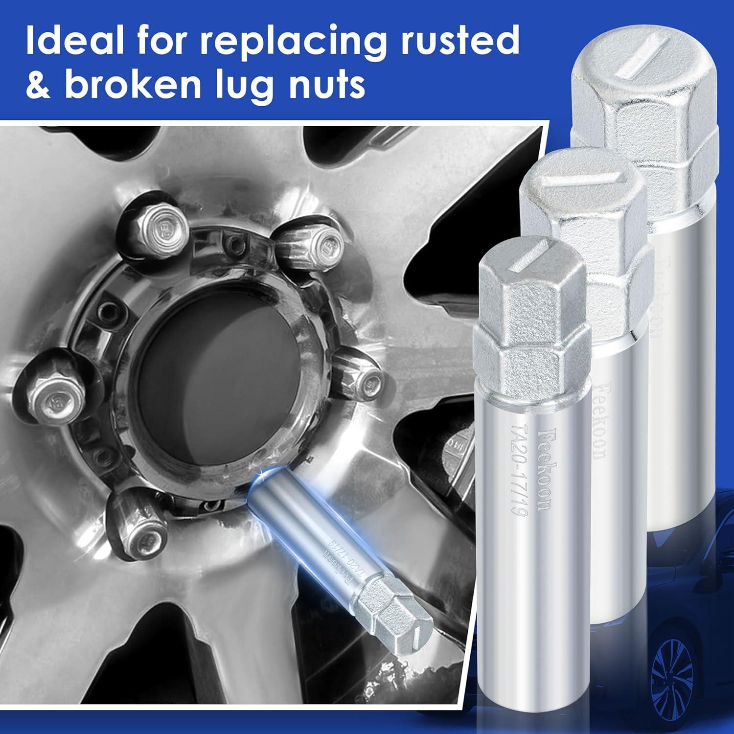 Juego de 3 Llaves de Tuerca Spline 10 Feekoon para SUV