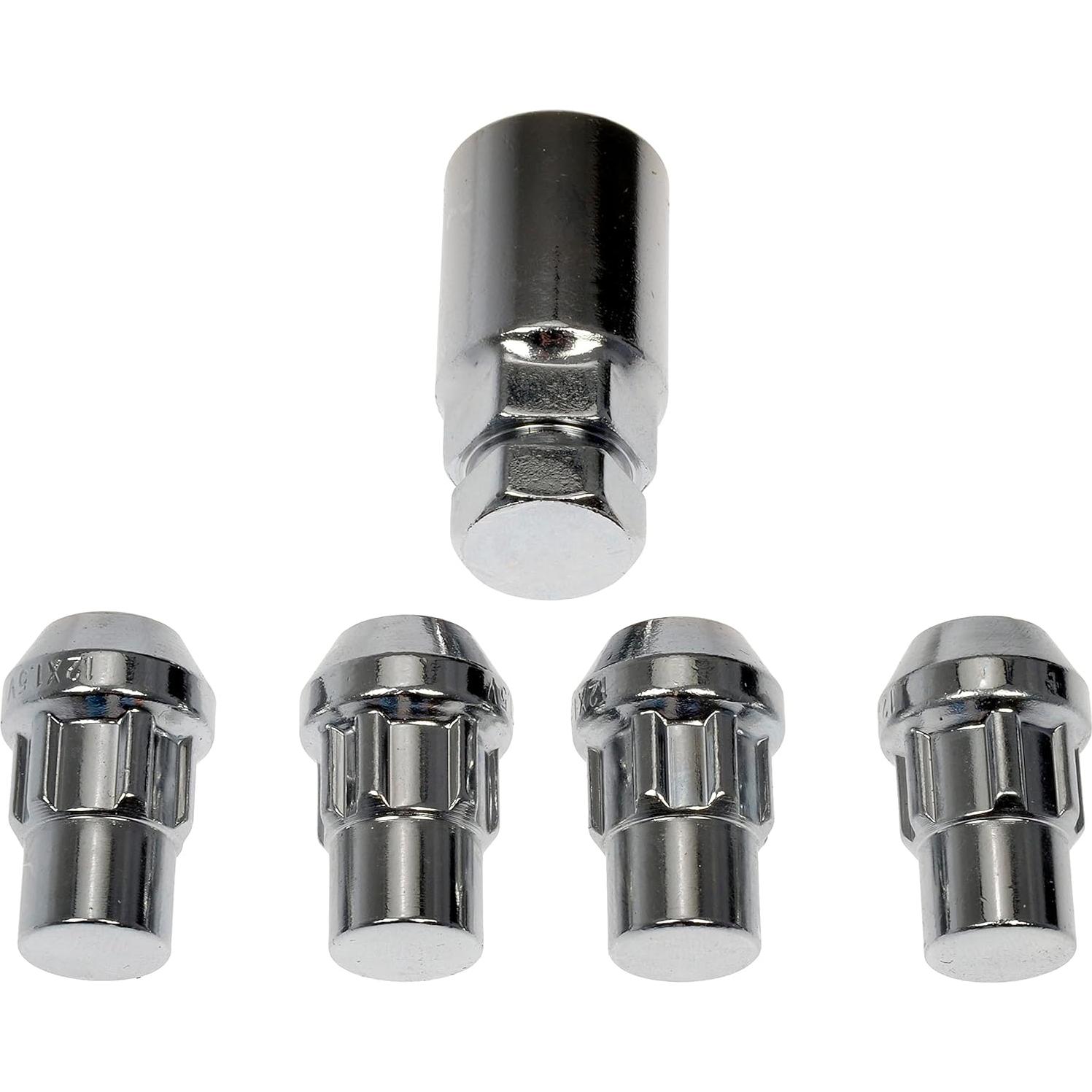 Juego de Bloqueo de Tuercas de Rueda Dorman 712-328 Cromado M12