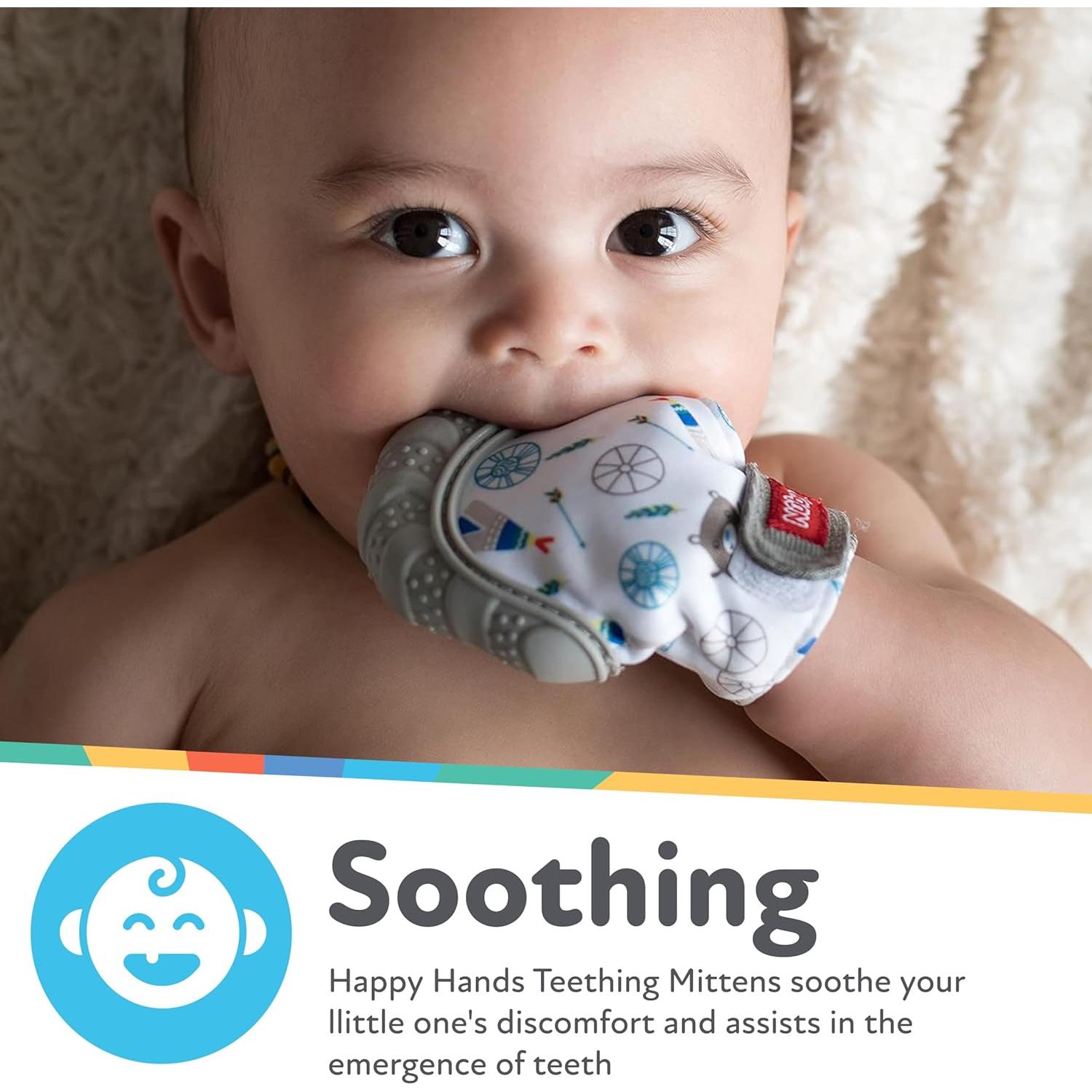 Mitón de Dentición Nuby Rojo con Bolsa de Viaje Higiénica