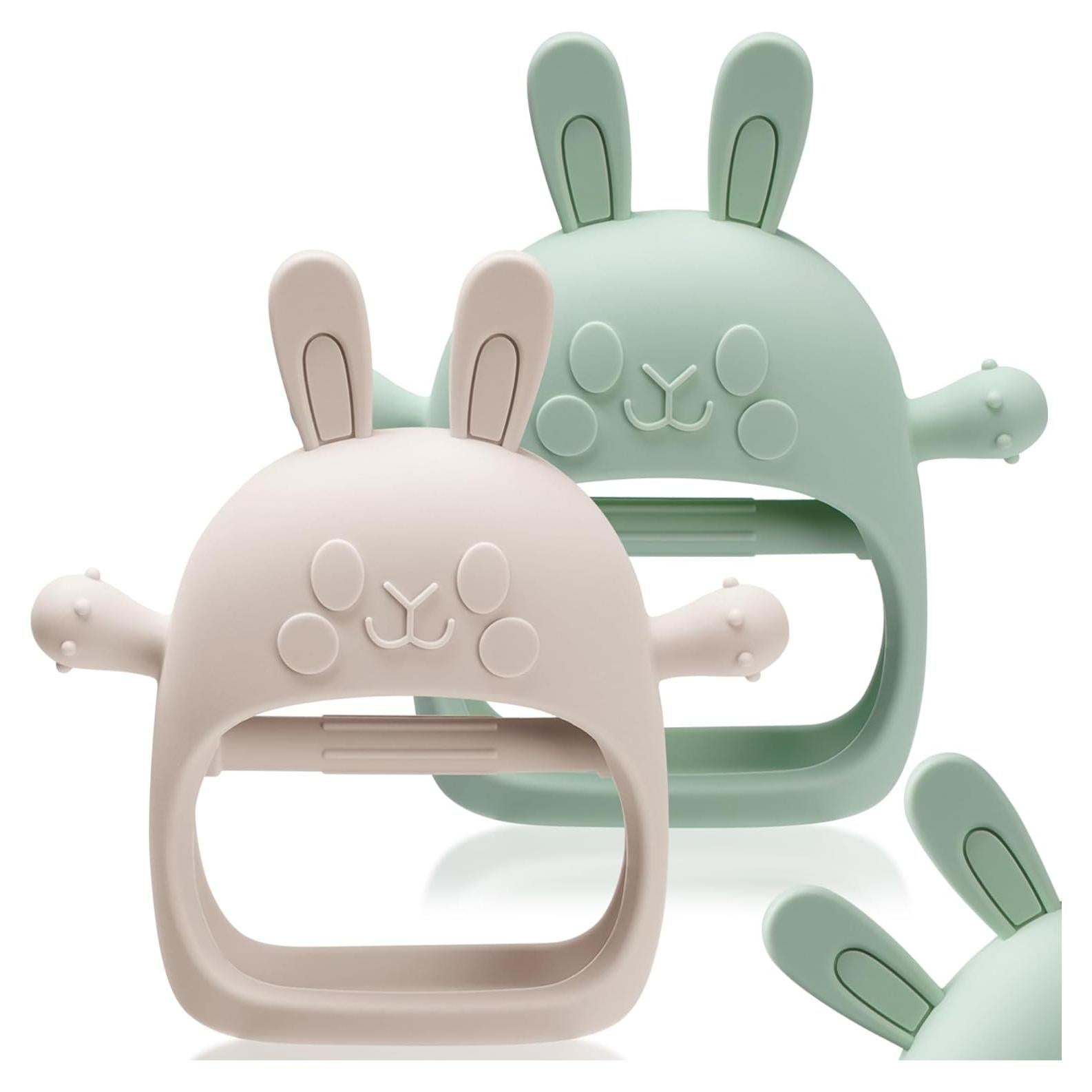 Mordedor de Conejo de Pascua para Bebés Silicona Grado Alimenticio