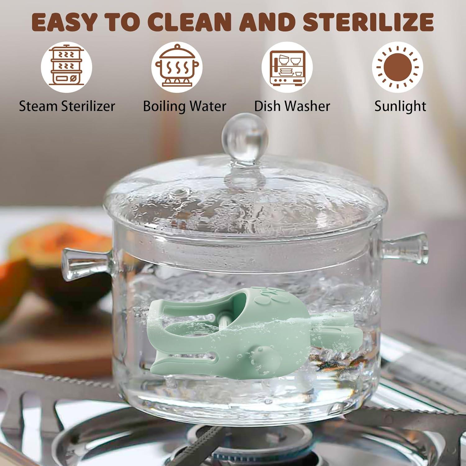 Mordedor de Conejo de Pascua para Bebés Silicona Grado Alimenticio