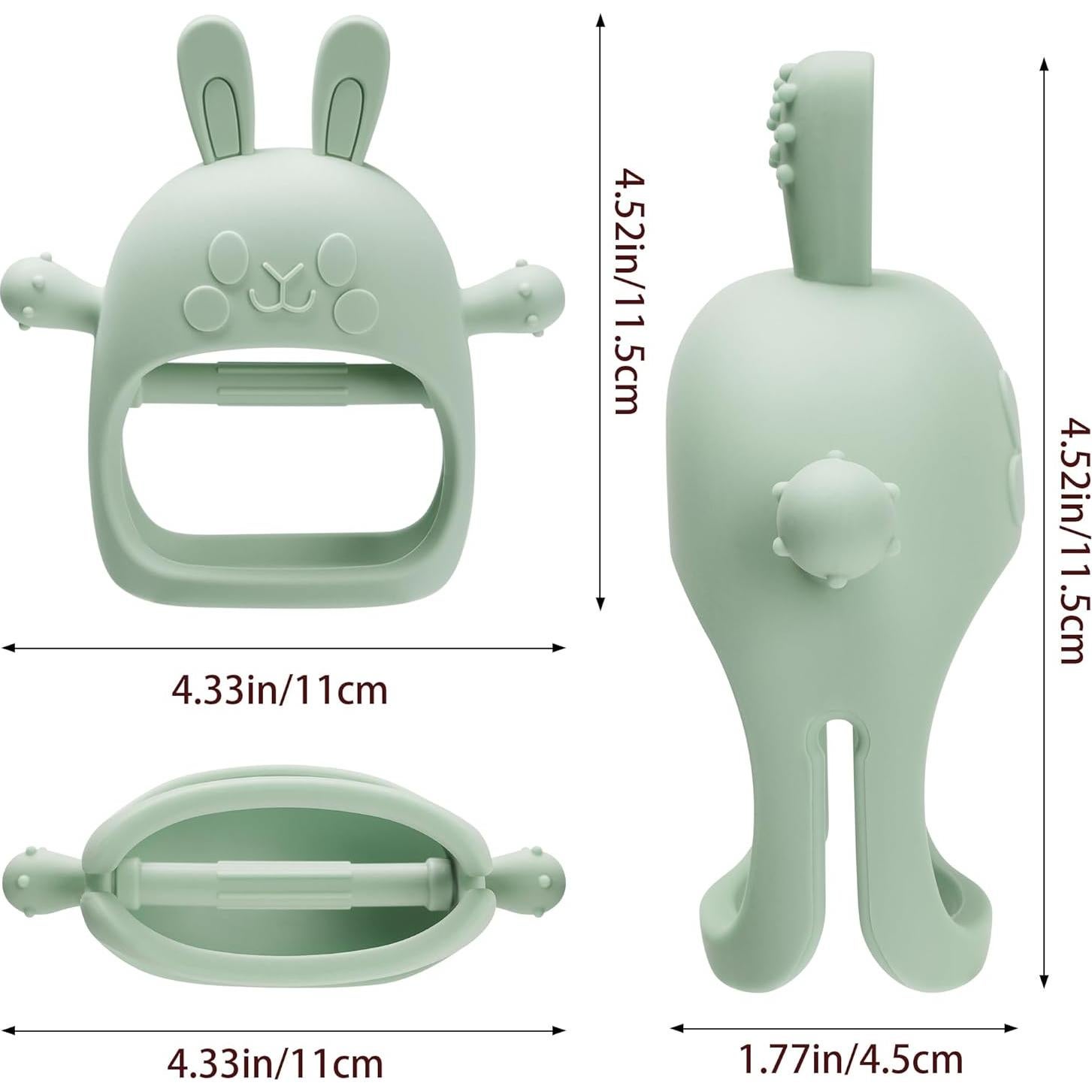 Mordedor de Conejo de Pascua para Bebés Silicona Grado Alimenticio