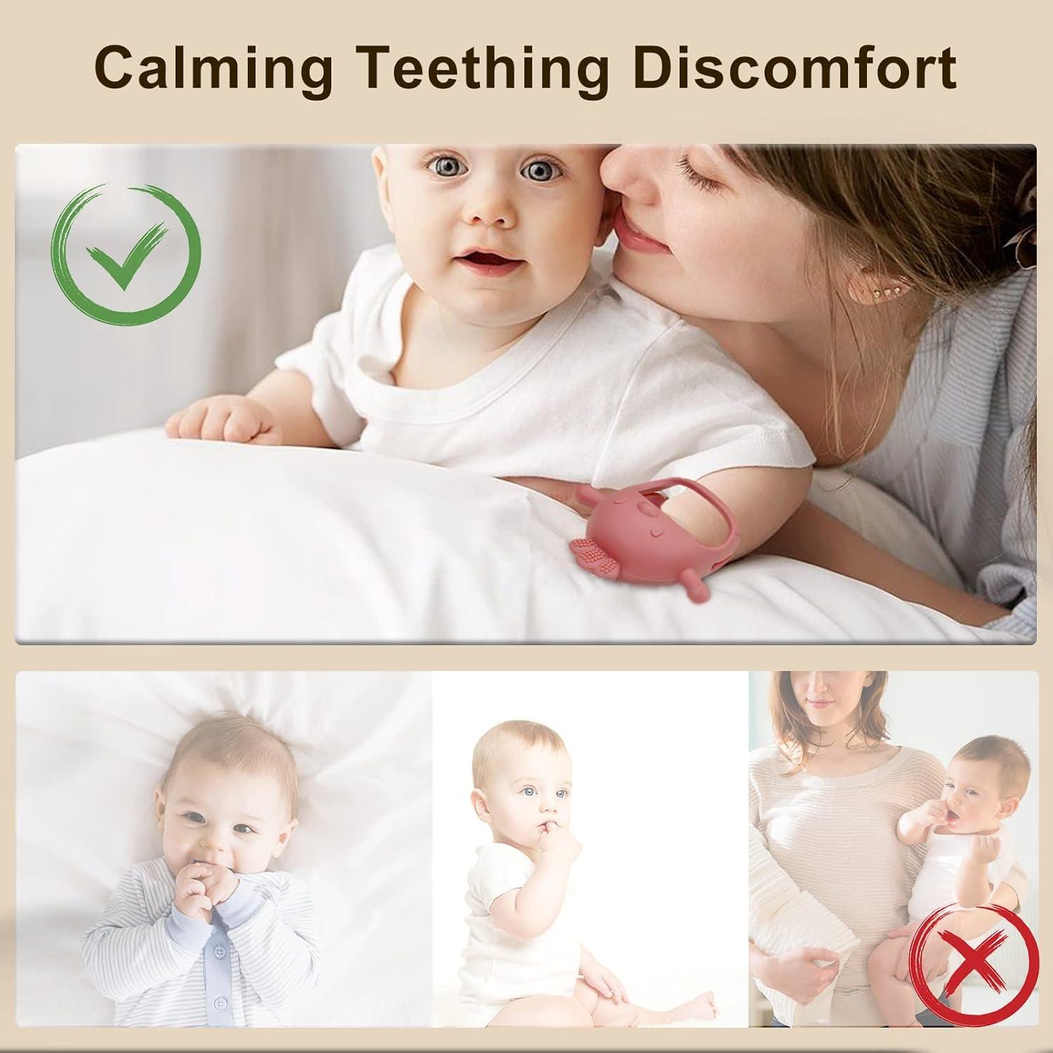 Guantes de Dentición JUSONEY Silicona Anticaída 2 Piezas