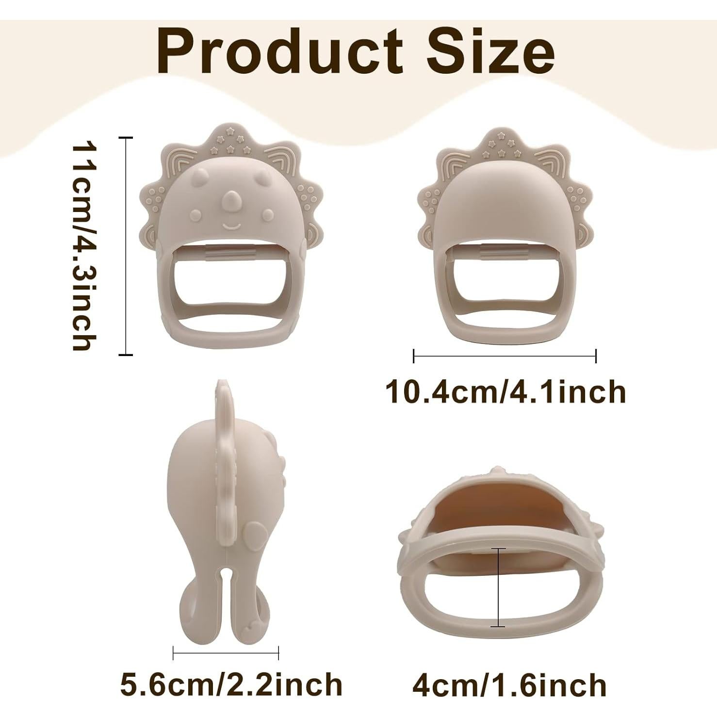 Guantes de Dentición JUSONEY Silicona Anticaída 2 Piezas