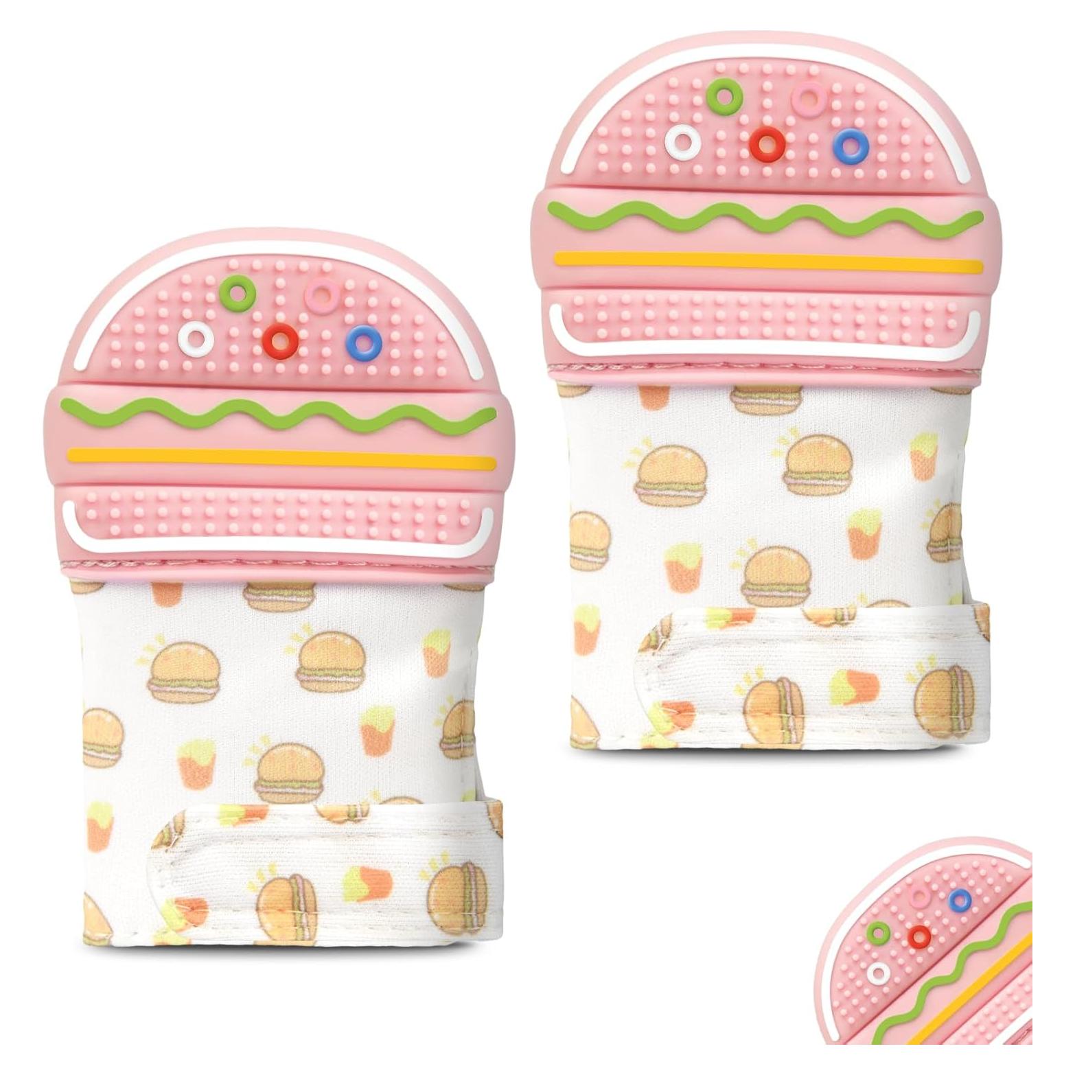 2 Mitones de Silicona para Dentición Bebés 0-12 Meses