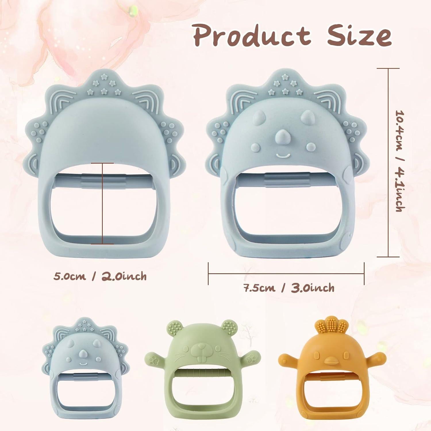 Mordedores para Bebés 3-6 Meses Silicona Libre de BPA