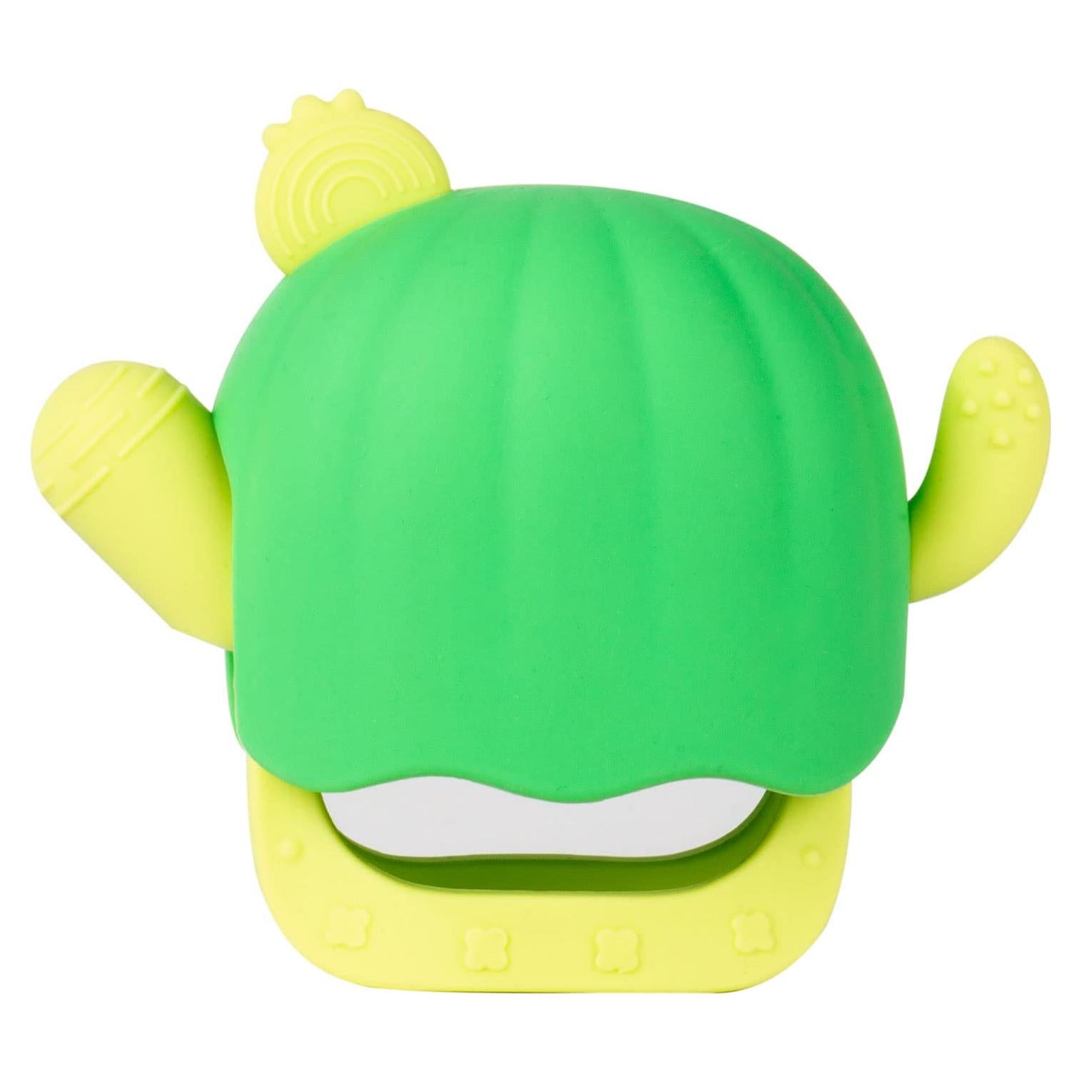 Mitón de Silicona para Dentición Bebés 3+ Meses Cactus BPA Free