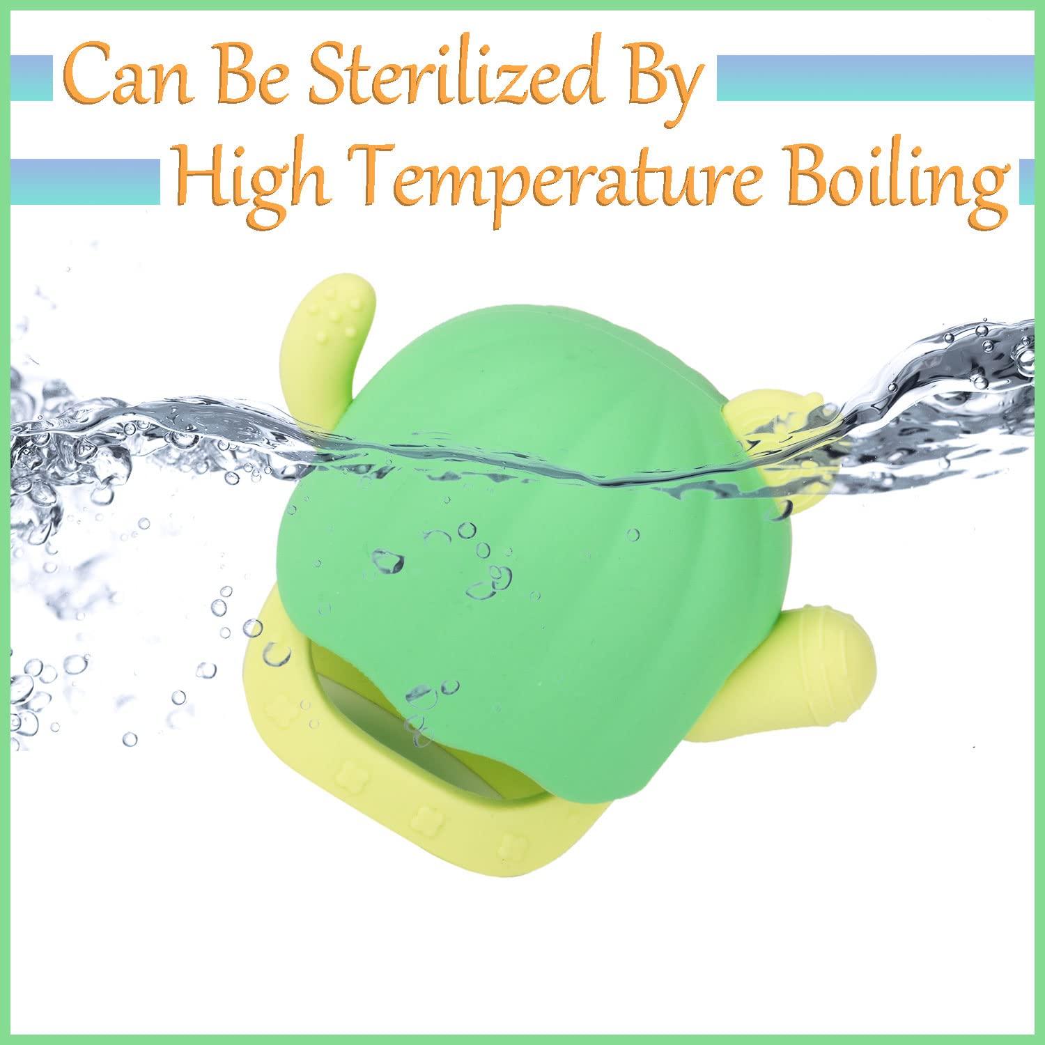 Mitón de Silicona para Dentición Bebés 3+ Meses Cactus BPA Free