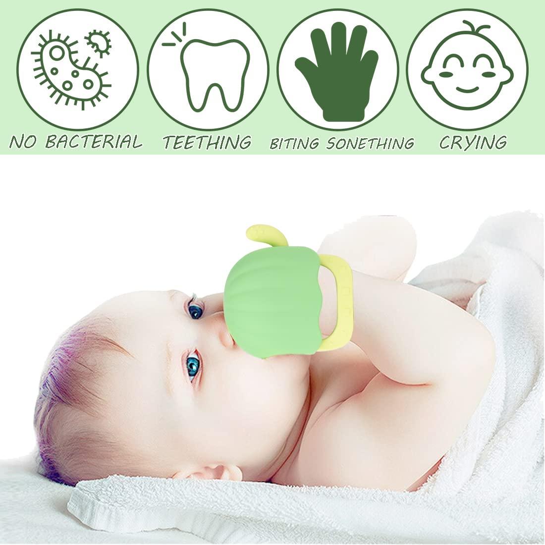 Mitón de Silicona para Dentición Bebés 3+ Meses Cactus BPA Free