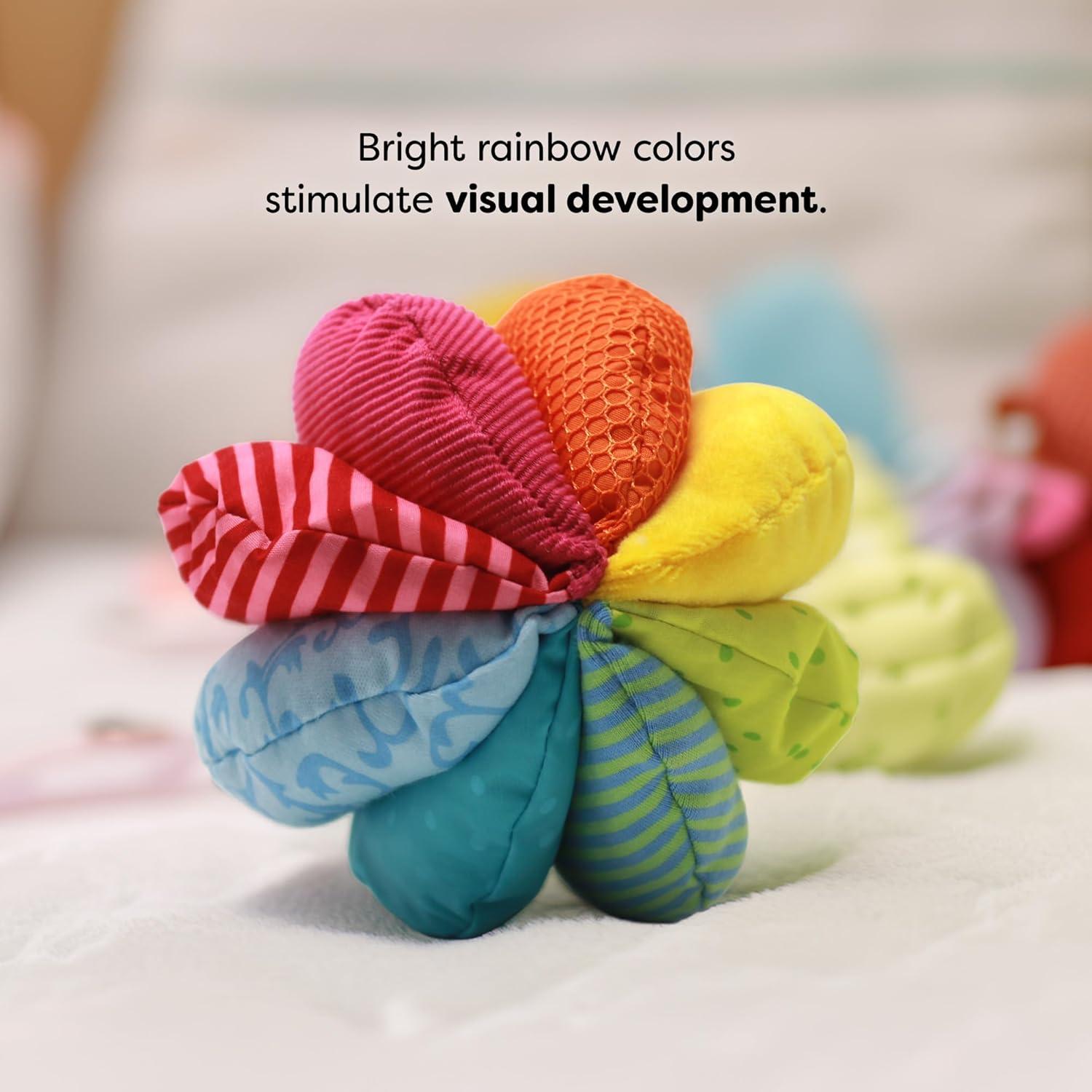 Pelota Sensorial HABA para Bebés 15 cm - Juguete Arcoíris