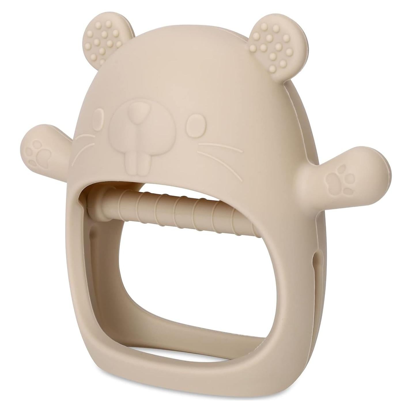 Mordedor de Silicona Socub para Bebés 12+ Meses Beige