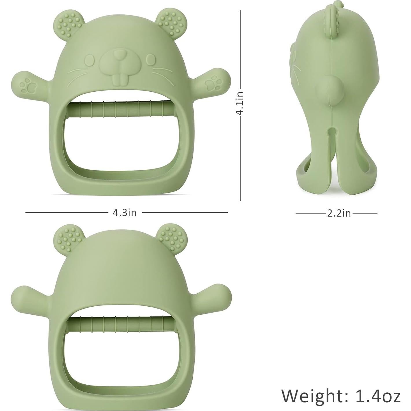 Mordedor de Silicona Socub para Bebés 12+ Meses Beige