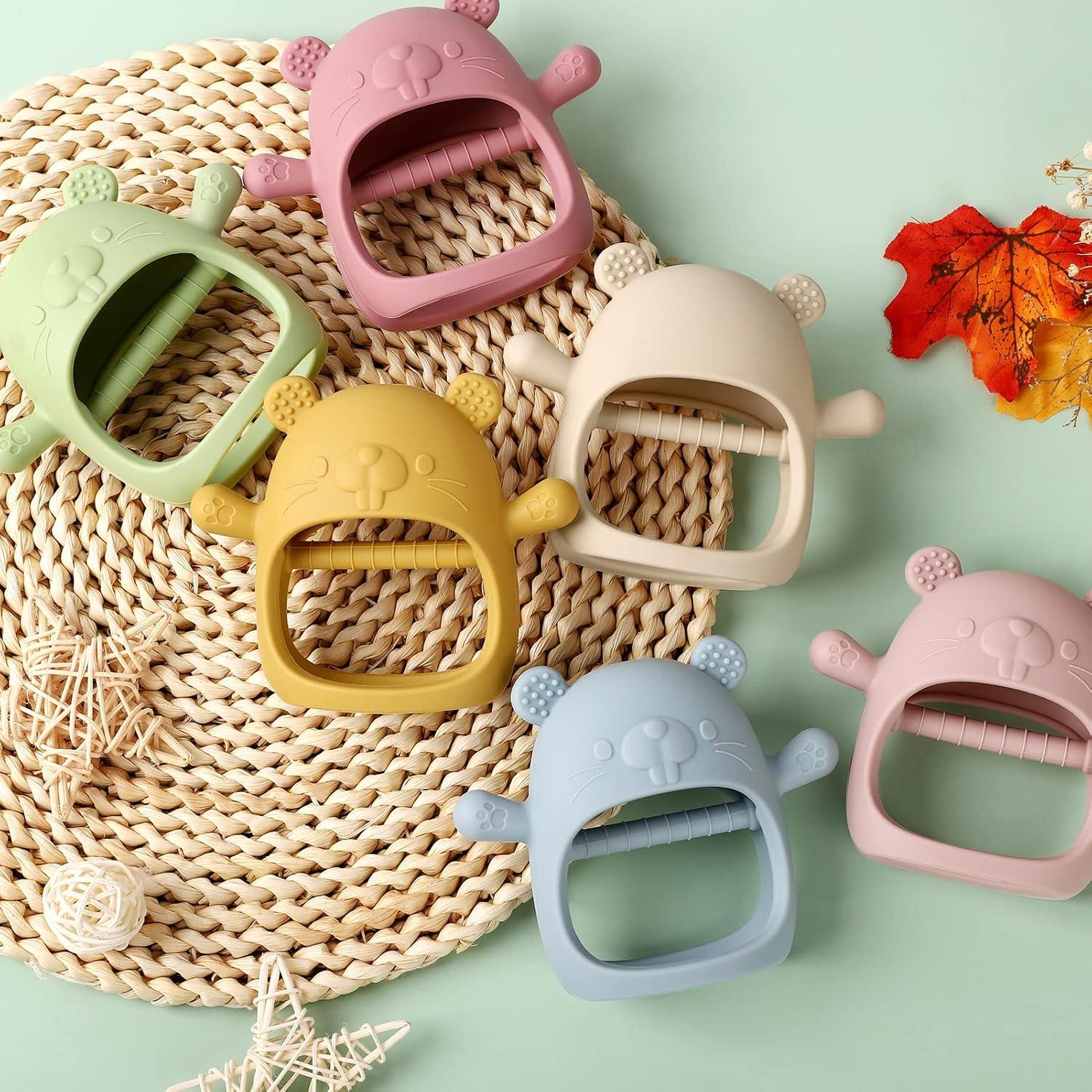 Mordedor de Silicona Socub para Bebés 12+ Meses Beige