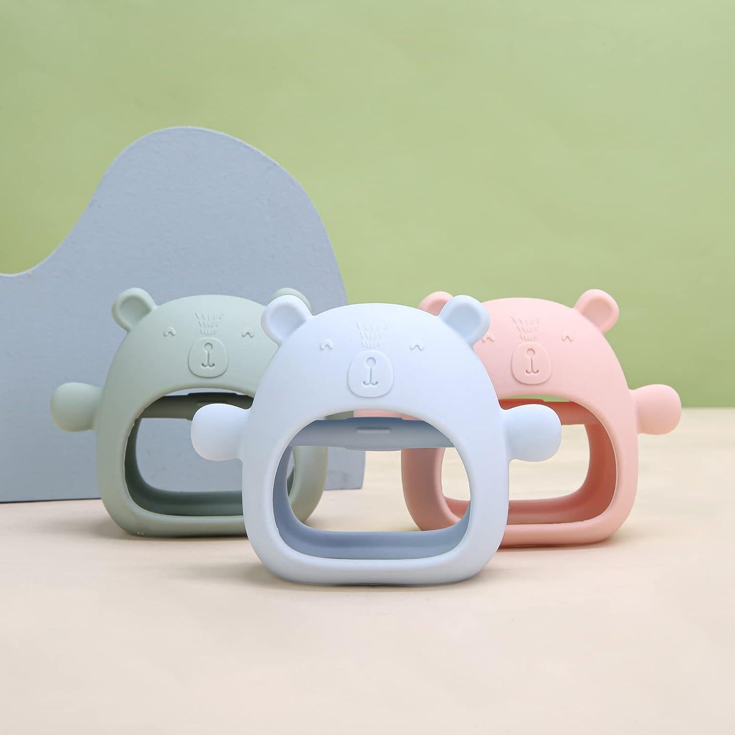 Mordedor de Silicona para Bebés AULEGE Guante Caramelo 3+ Meses