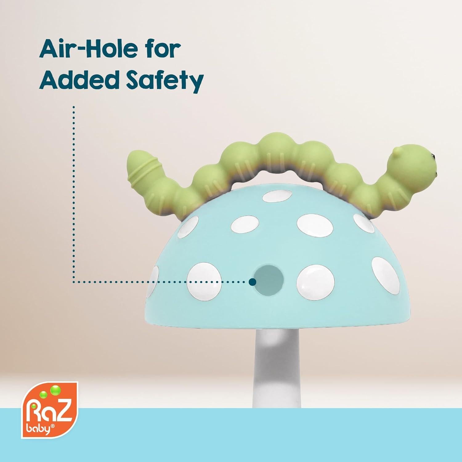 Mordedor Chompy Grip RaZbaby Silicona 3M+ Texturas Alivio