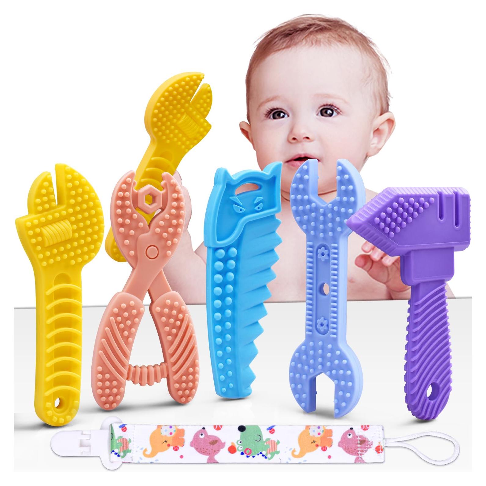 Set de Juguetes de Dentición Mgtfbg 5-Pack Silicona Libre BPA