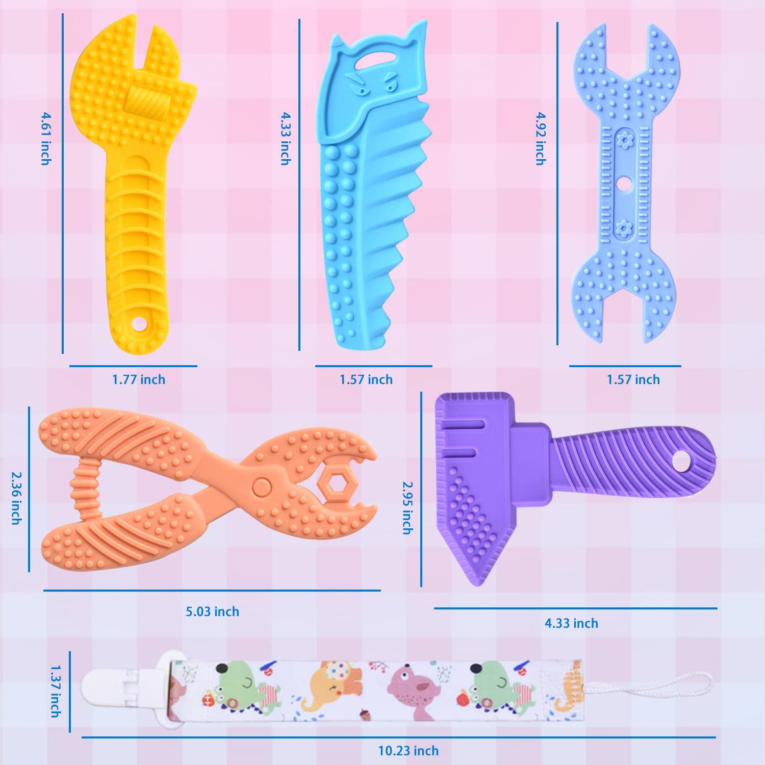 Set de Juguetes de Dentición Mgtfbg 5-Pack Silicona Libre BPA