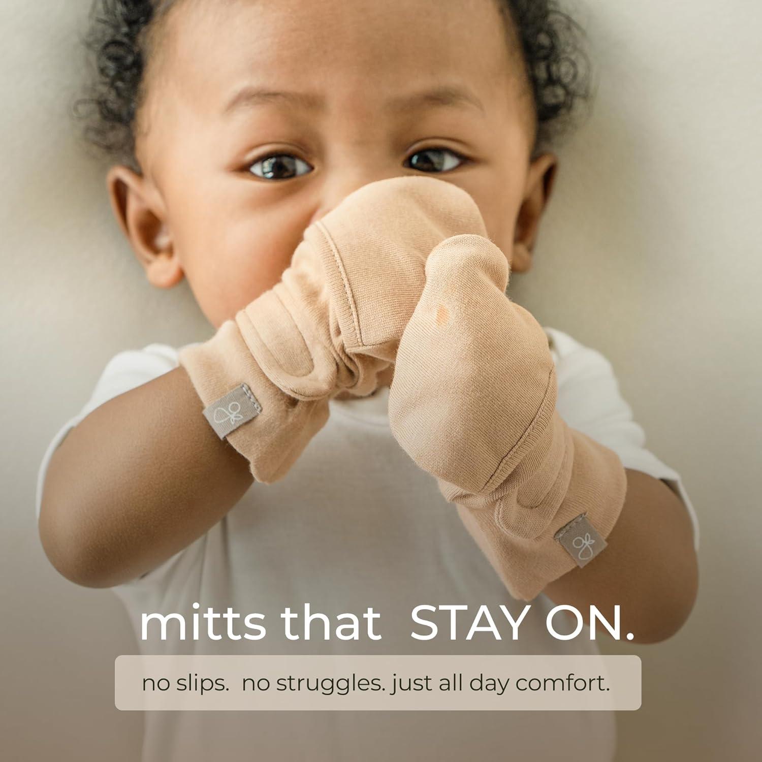 Manoplas de Bambú Viscosa Goumikids 0-3 meses Arenisca