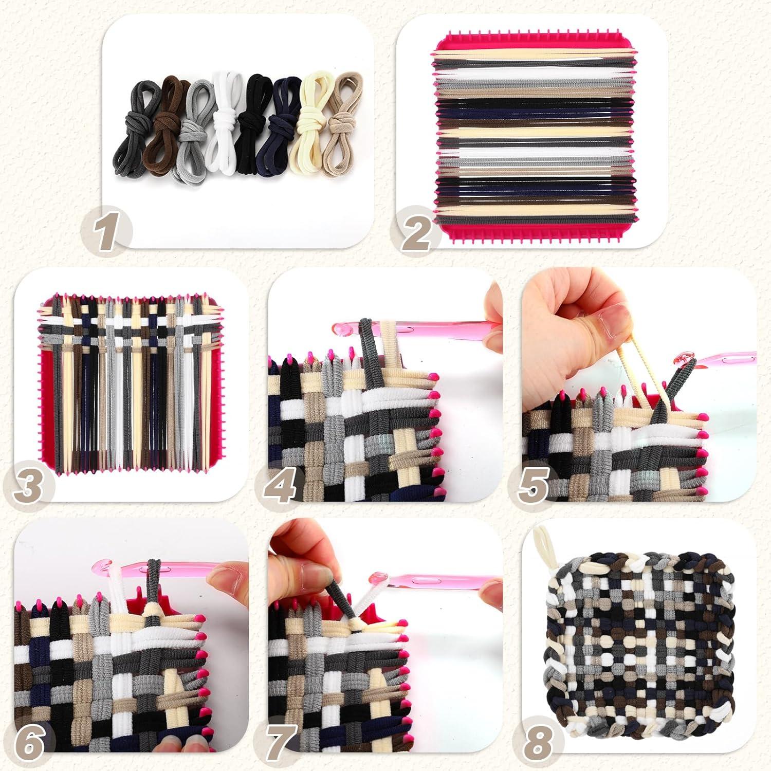 Kit de Manualidades Daifunli 1000 Bucles de Tejer 25 cm