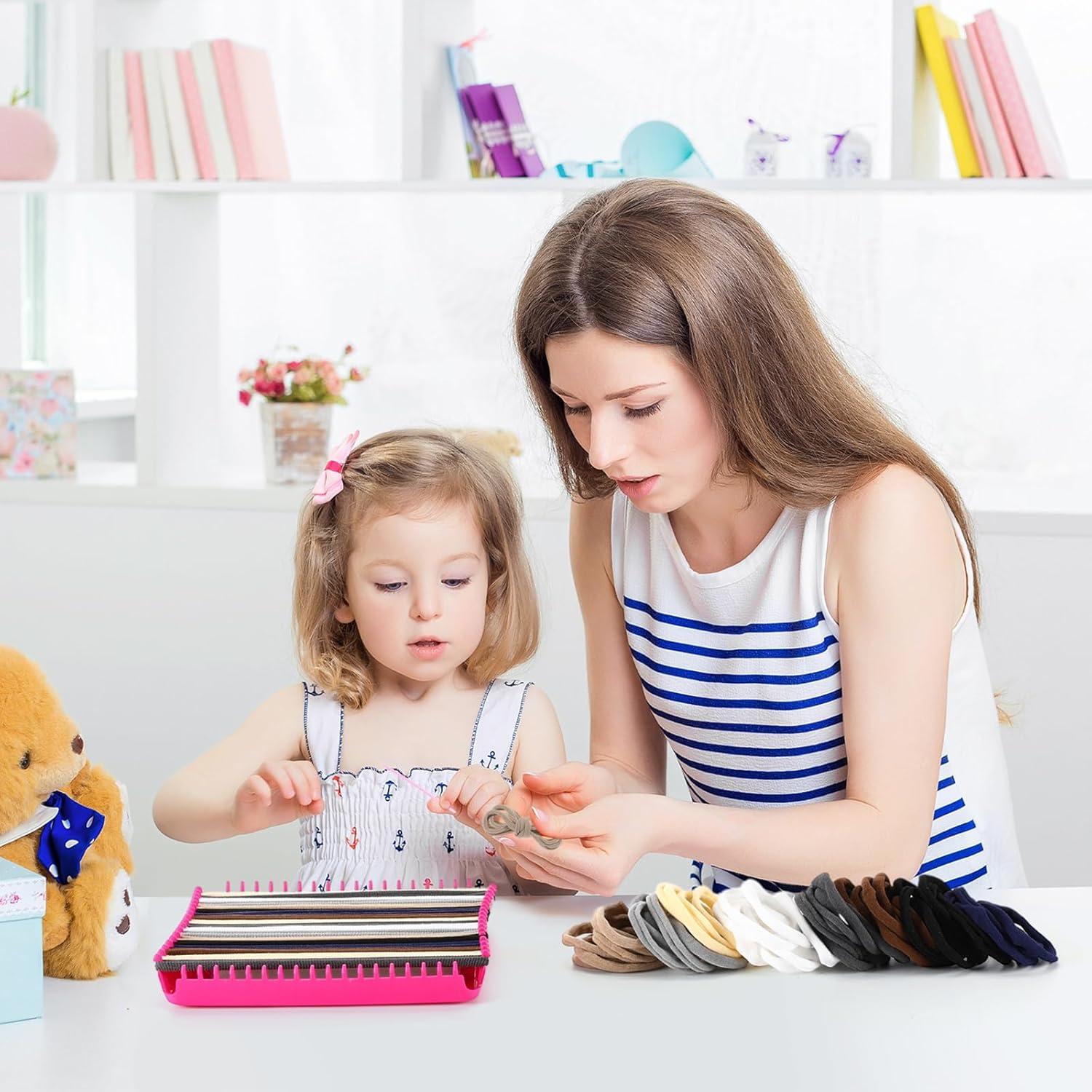 Kit de Manualidades Daifunli 1000 Bucles de Tejer 25 cm