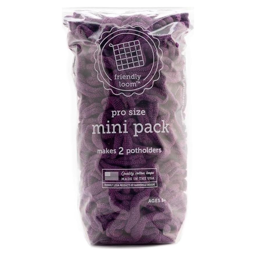 Anillas de Algodón PRO Harrisville 10" Ciruela para Tejer