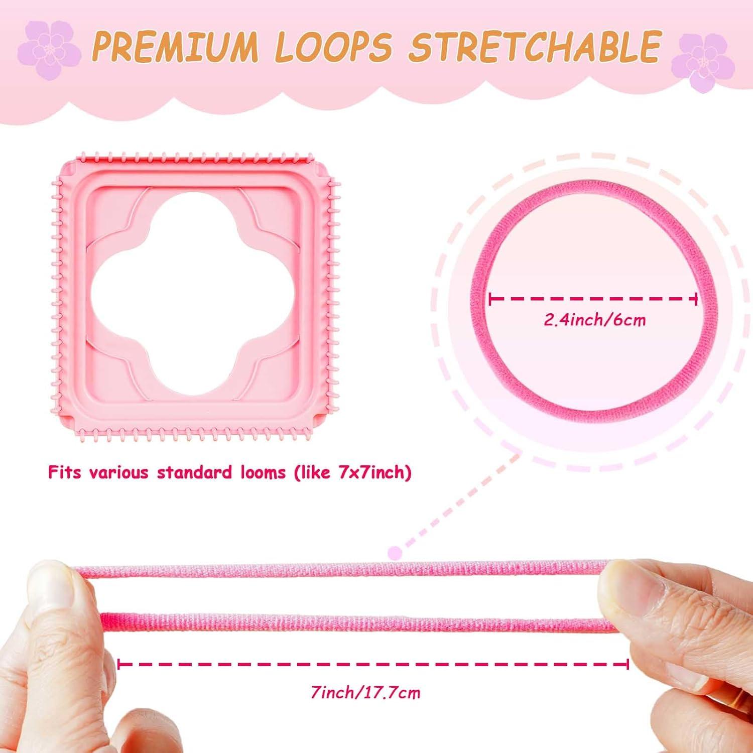 Kit de Lazos para Telar Disracker 804 PCS 12 Colores 17.78 cm