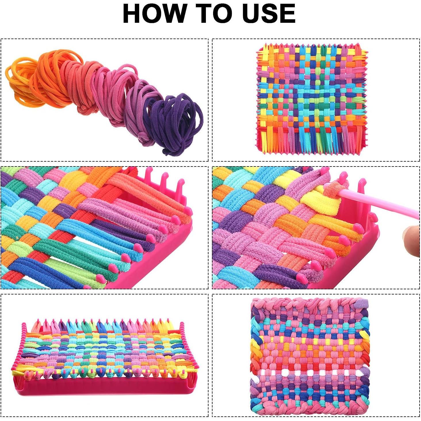 Anillos de Tejido Shappy 192 Piezas 12 Colores 11 cm