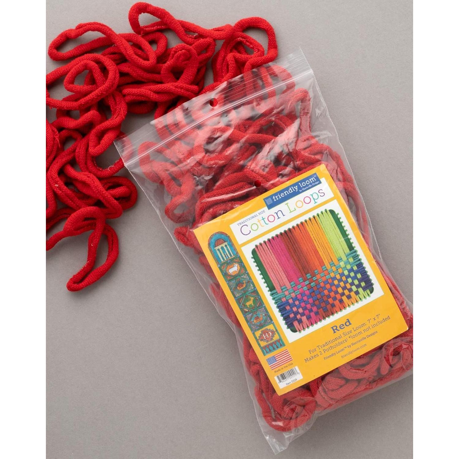 Asas de Algodón Harrisville 7" para Tejer 2 Agarraderas