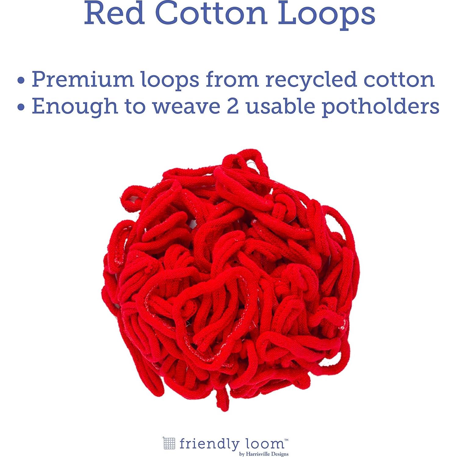 Asas de Algodón Harrisville 7" para Tejer 2 Agarraderas