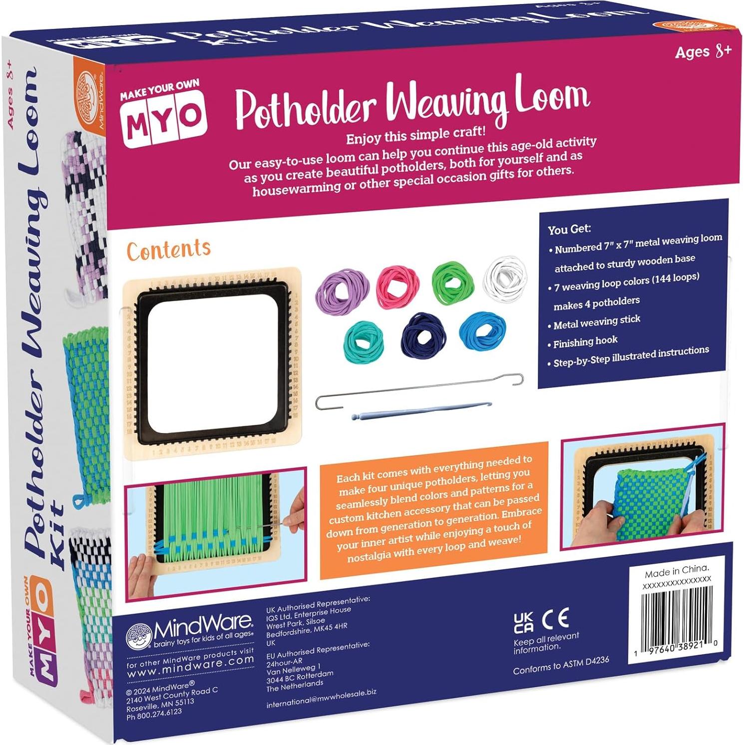 Kit de Telar para Posavasos MindWare - 144 Piezas, 8 Años+