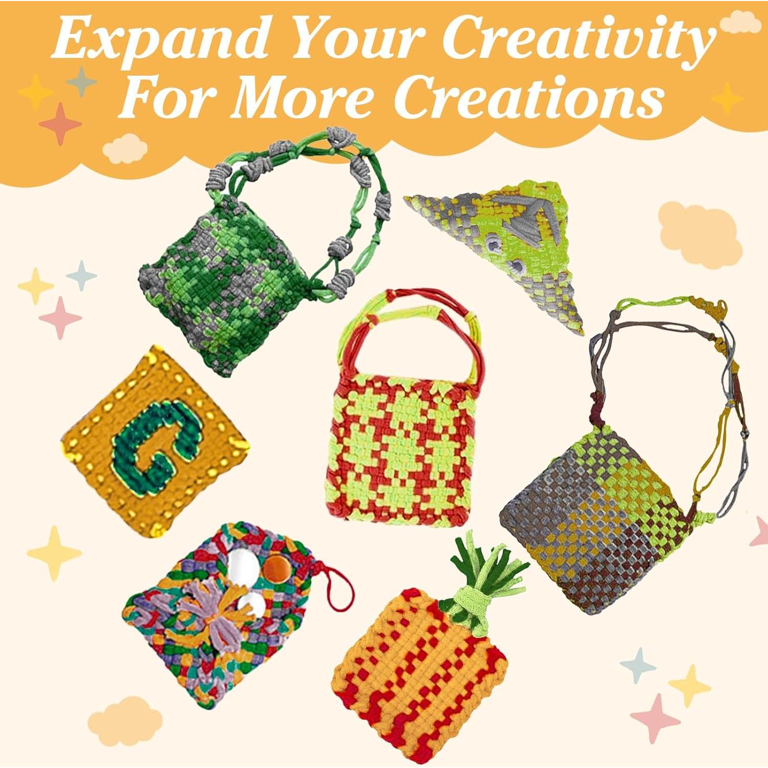 Kit de Anillos de Telar Naozinebi 600 Piezas Multicolores