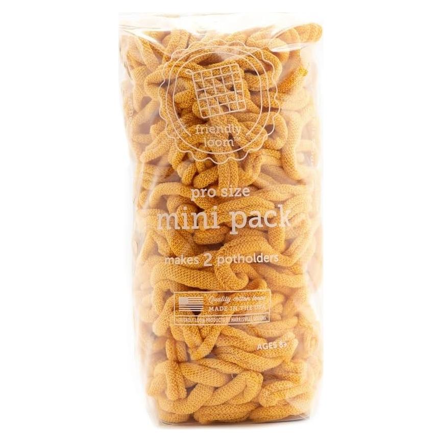 Bucles de Algodón PRO Harrisville para Potholders 10" Amarillos