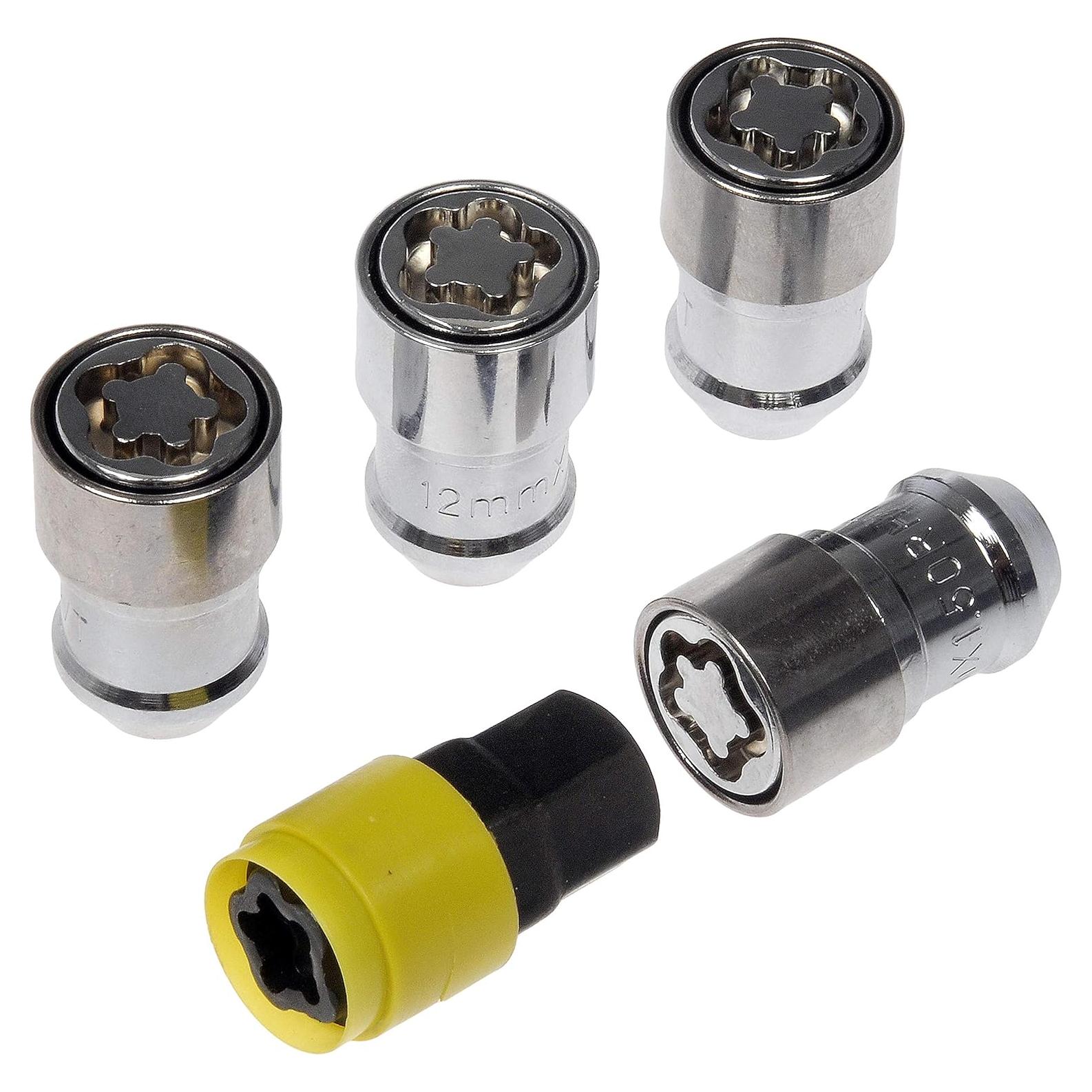 Juego de Bloqueo de Rueda Dorman 712-380 M12-1.50 Acero 5 Pzas