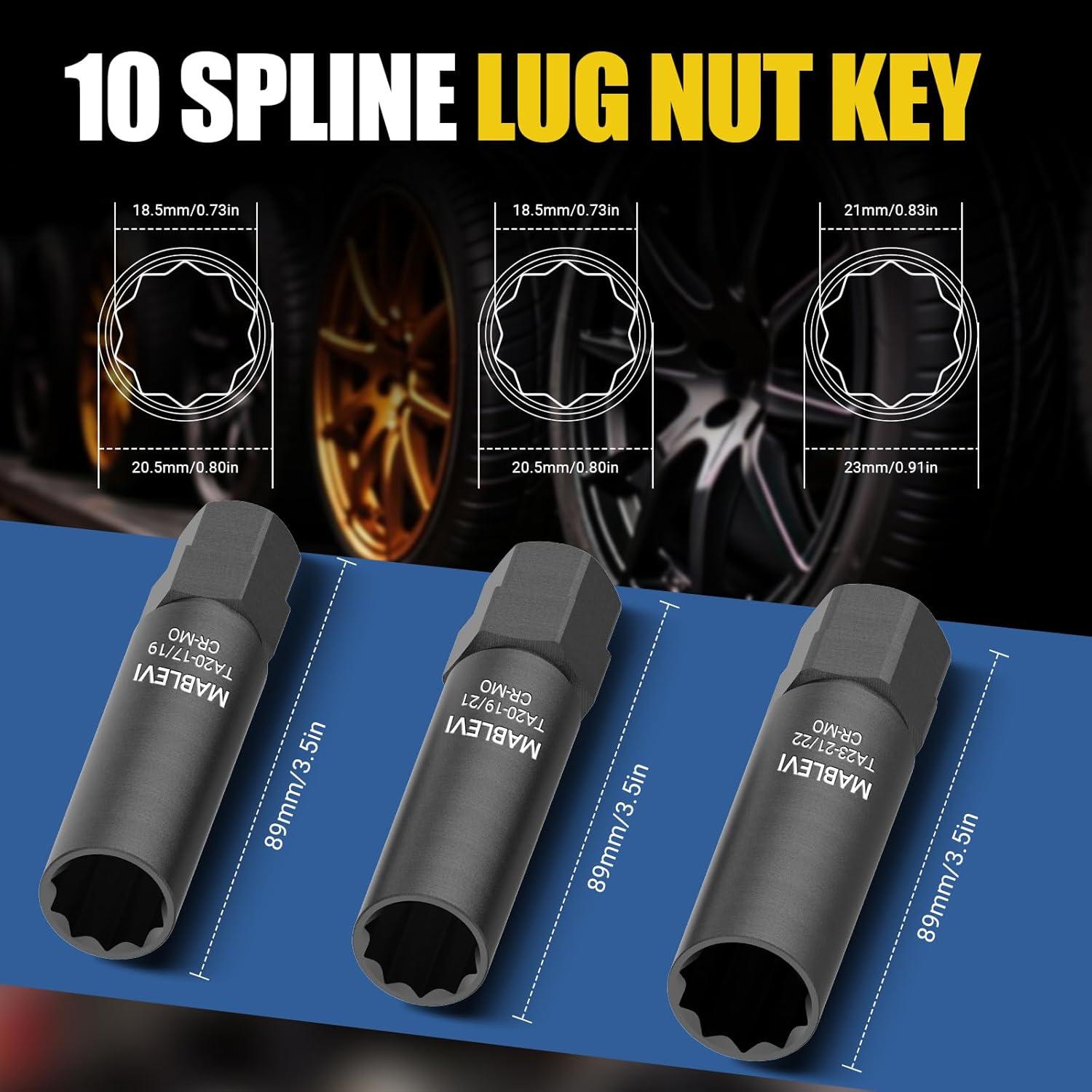 Llave de Tuerca MABLEVI TA20-19/21 10 Spline 19mm 21mm