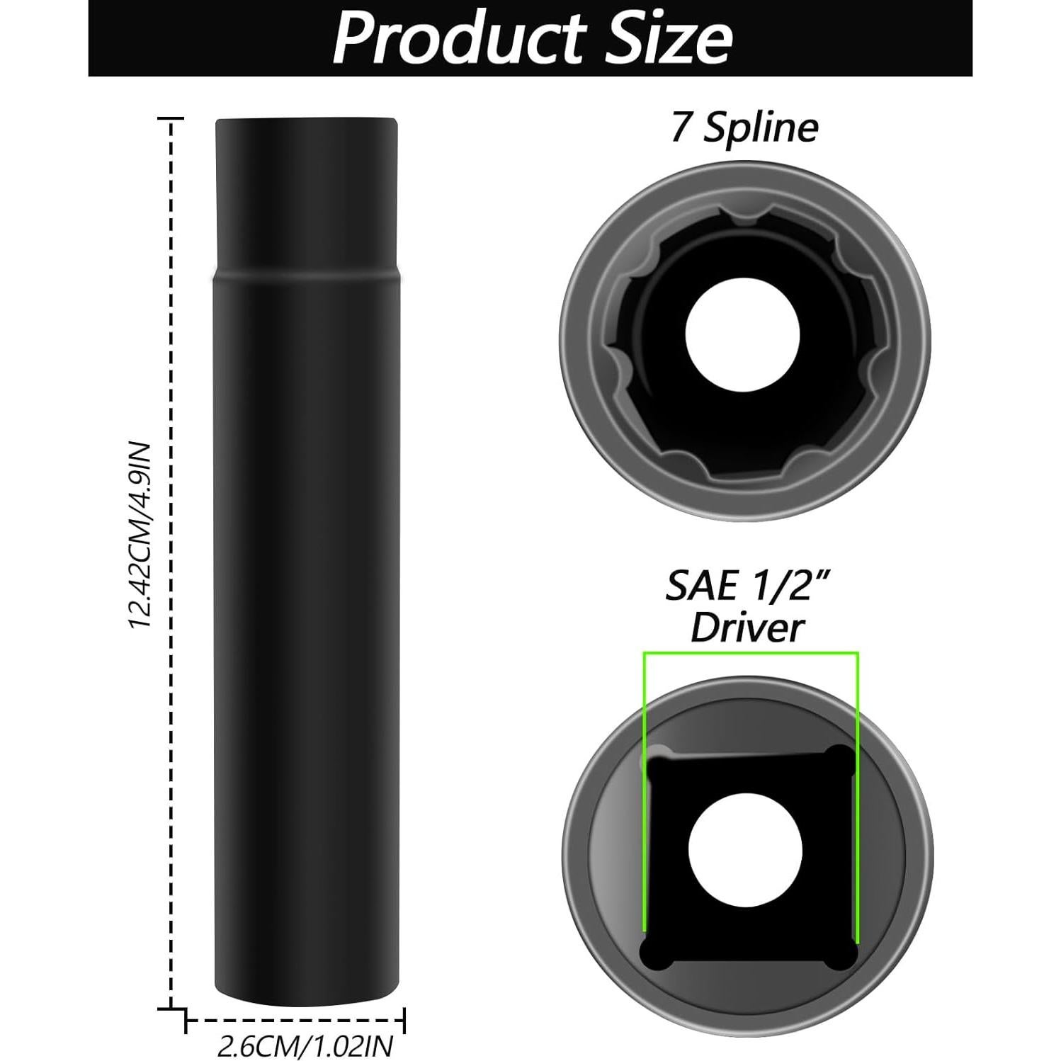 Llave de Tuerca de Pico OXDFK 7 Puntas 125mm Acero Pesado