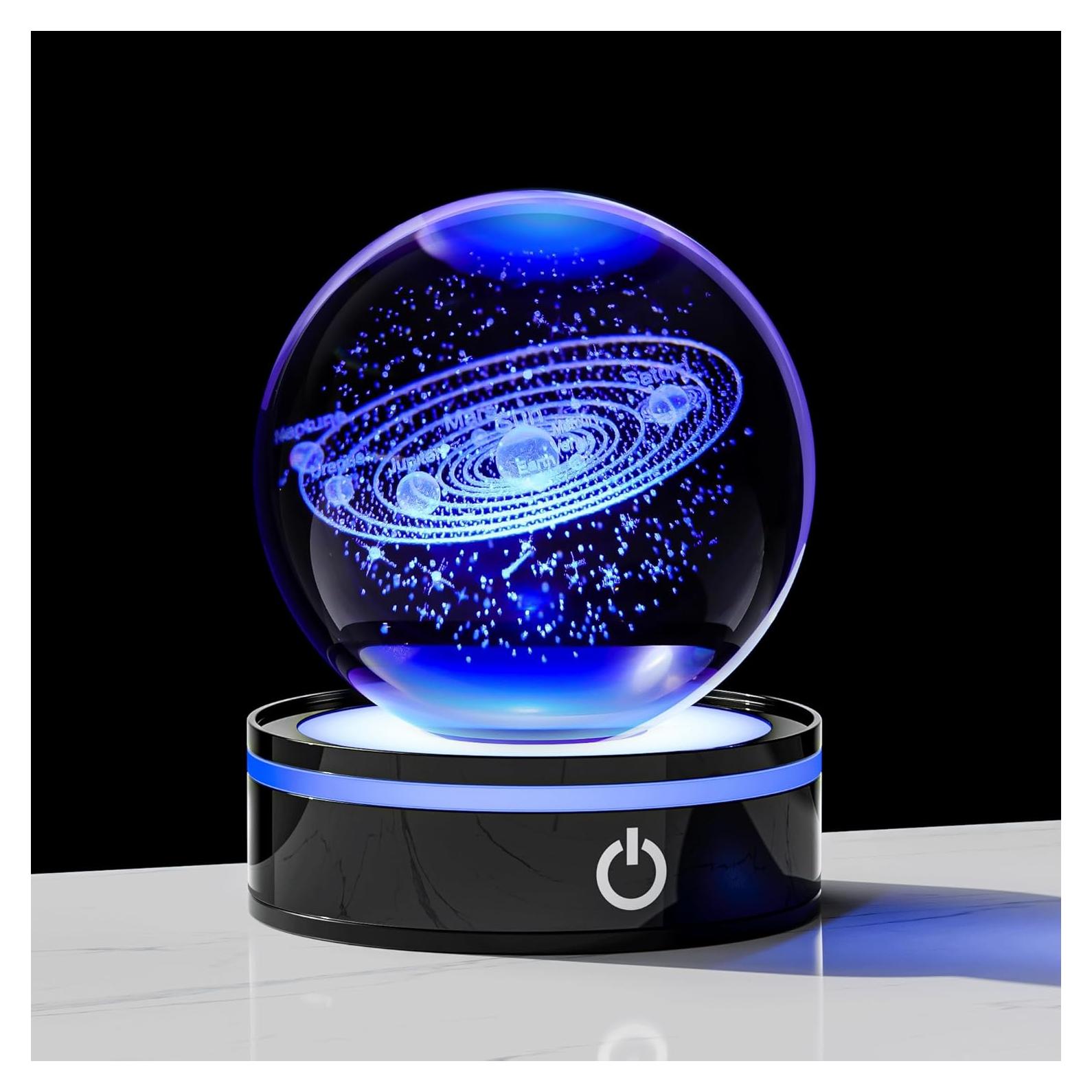 Modelo 3D Sistema Solar Enjinkail Bola de Cristal 80mm LED