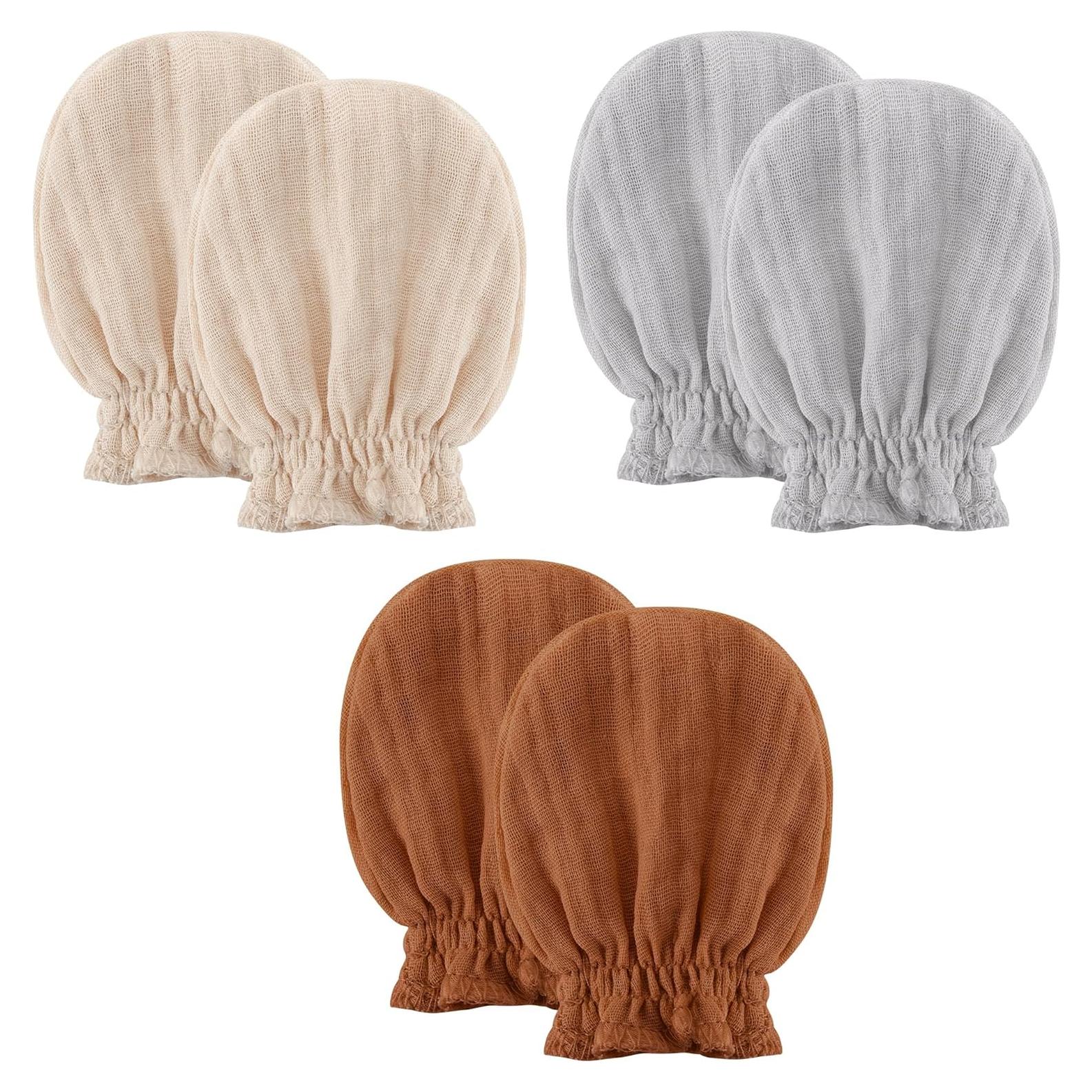 Mitones de Muselina Pro Goleem para Bebés 0-6 meses 100% Algodón