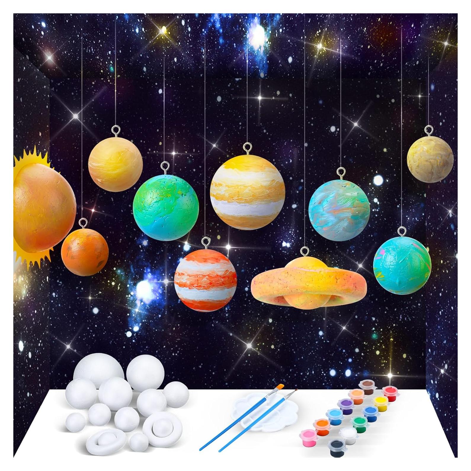 Kit del Sistema Solar Innconee 14 Bolas de Espuma y Pintura