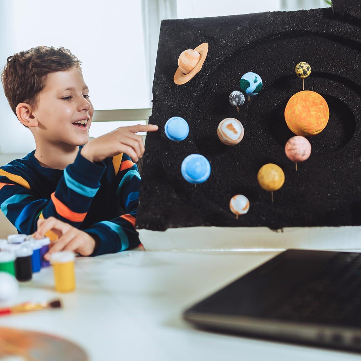 Kit del Sistema Solar Innconee 14 Bolas de Espuma y Pintura