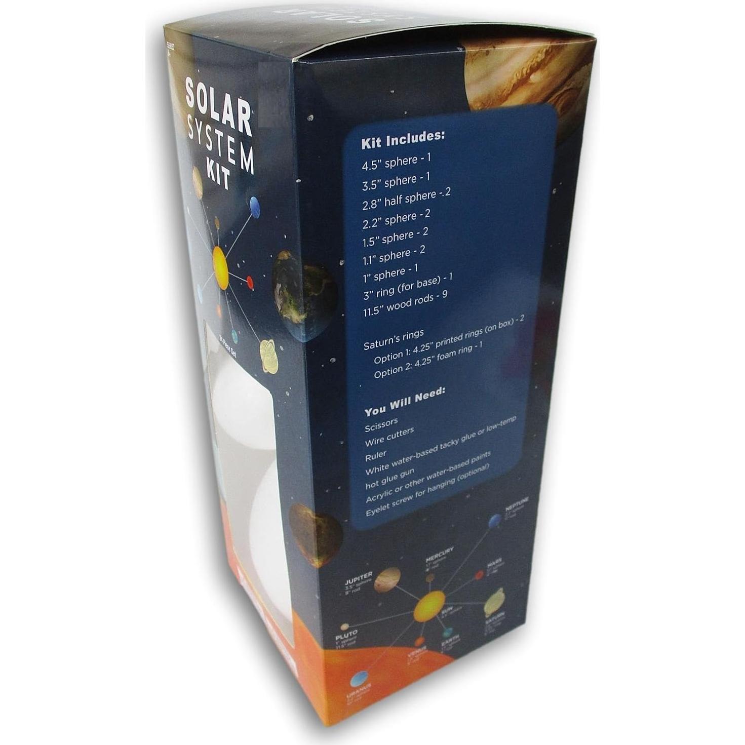 Kit de manualidades sistema solar espuma Hobby Lobby 24 piezas