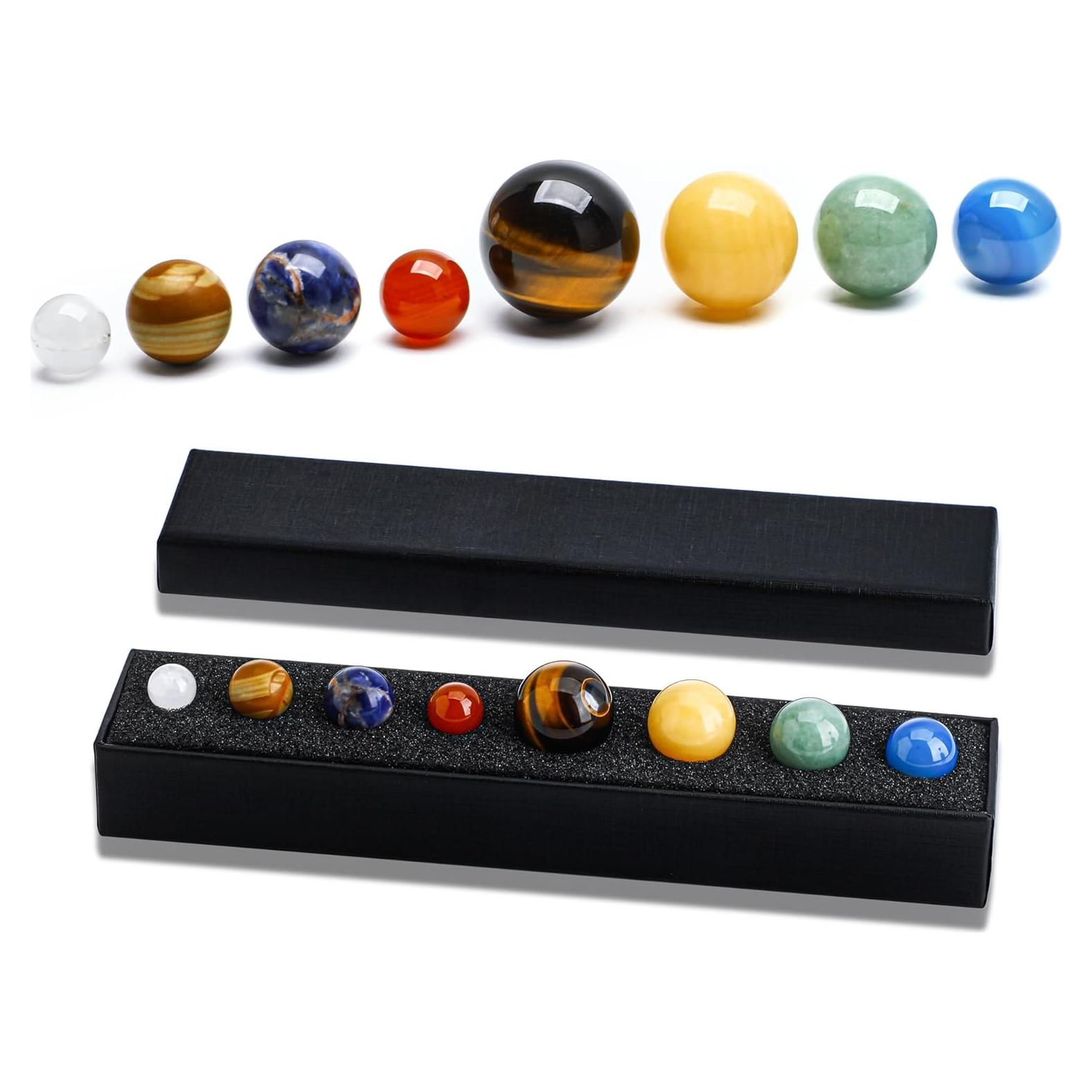 Modelo de Sistema Solar 8 Planetas Gemas Naturales KRISININE