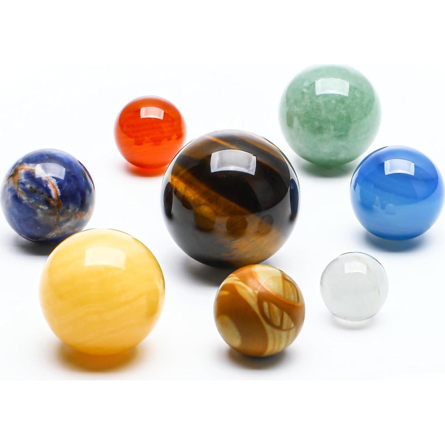 Modelo de Sistema Solar 8 Planetas Gemas Naturales KRISININE