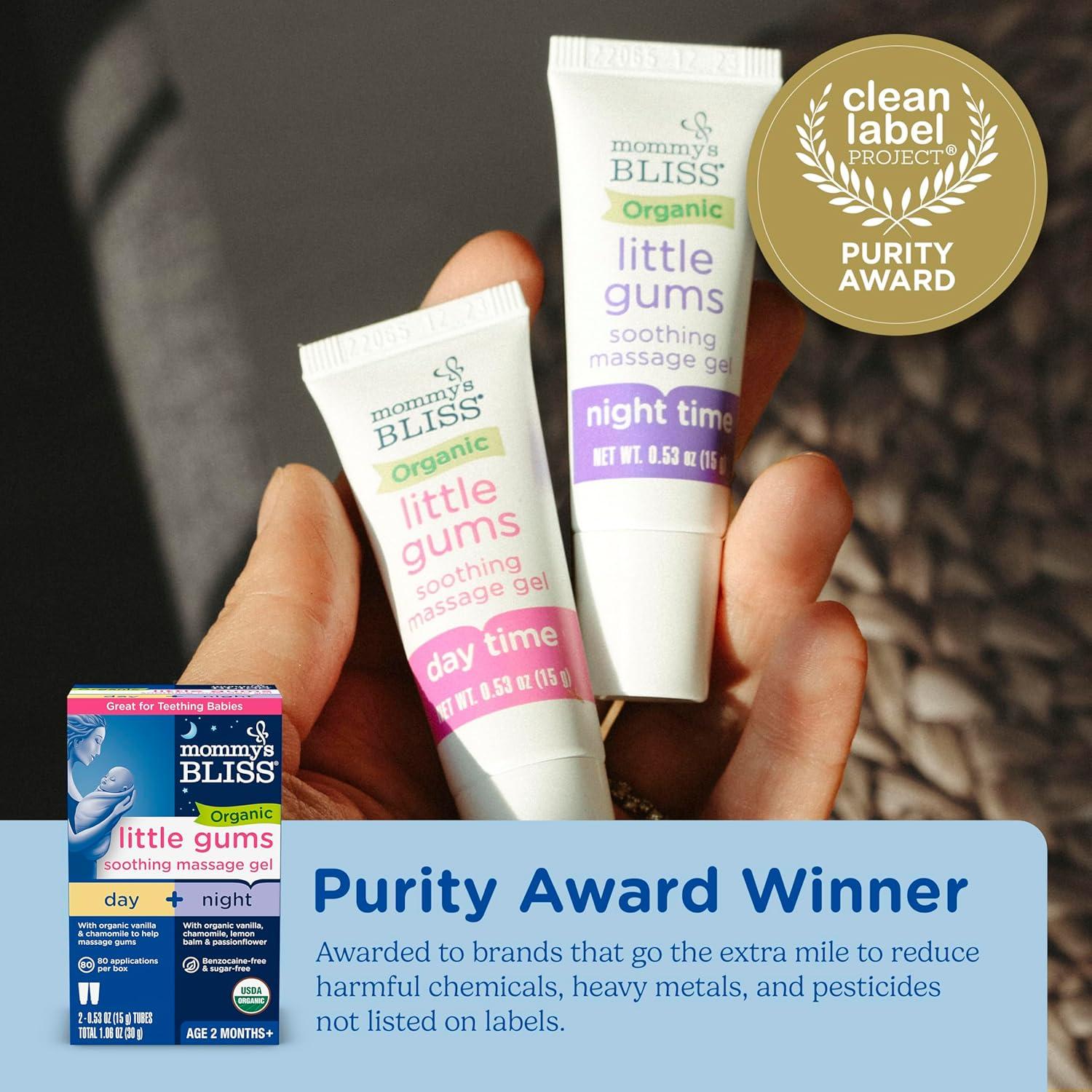 Gel de Masaje Suave Mommy's Bliss Organic Little Gums 30 g