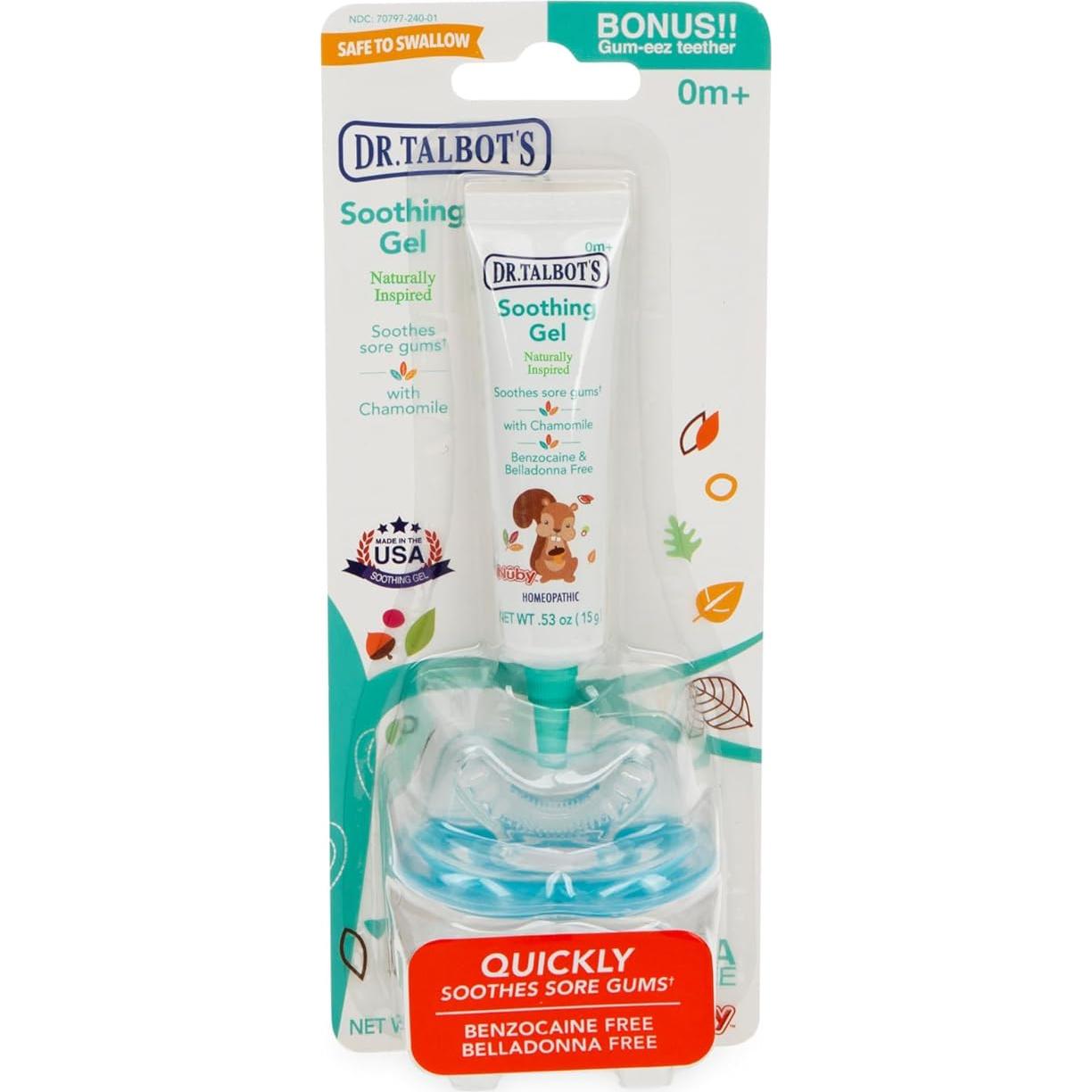 Gel Calmante Dr. Talbot + Mordedor Silicona Gum-EEZ - 2 Piezas