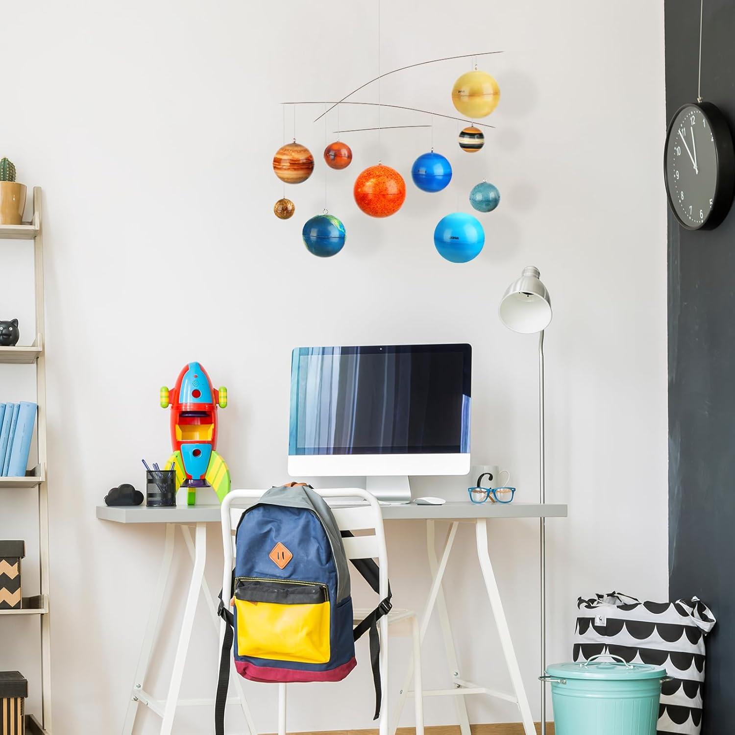 Móvil 3D del Sistema Solar Hollowfly 60 cm Decoración Educativa