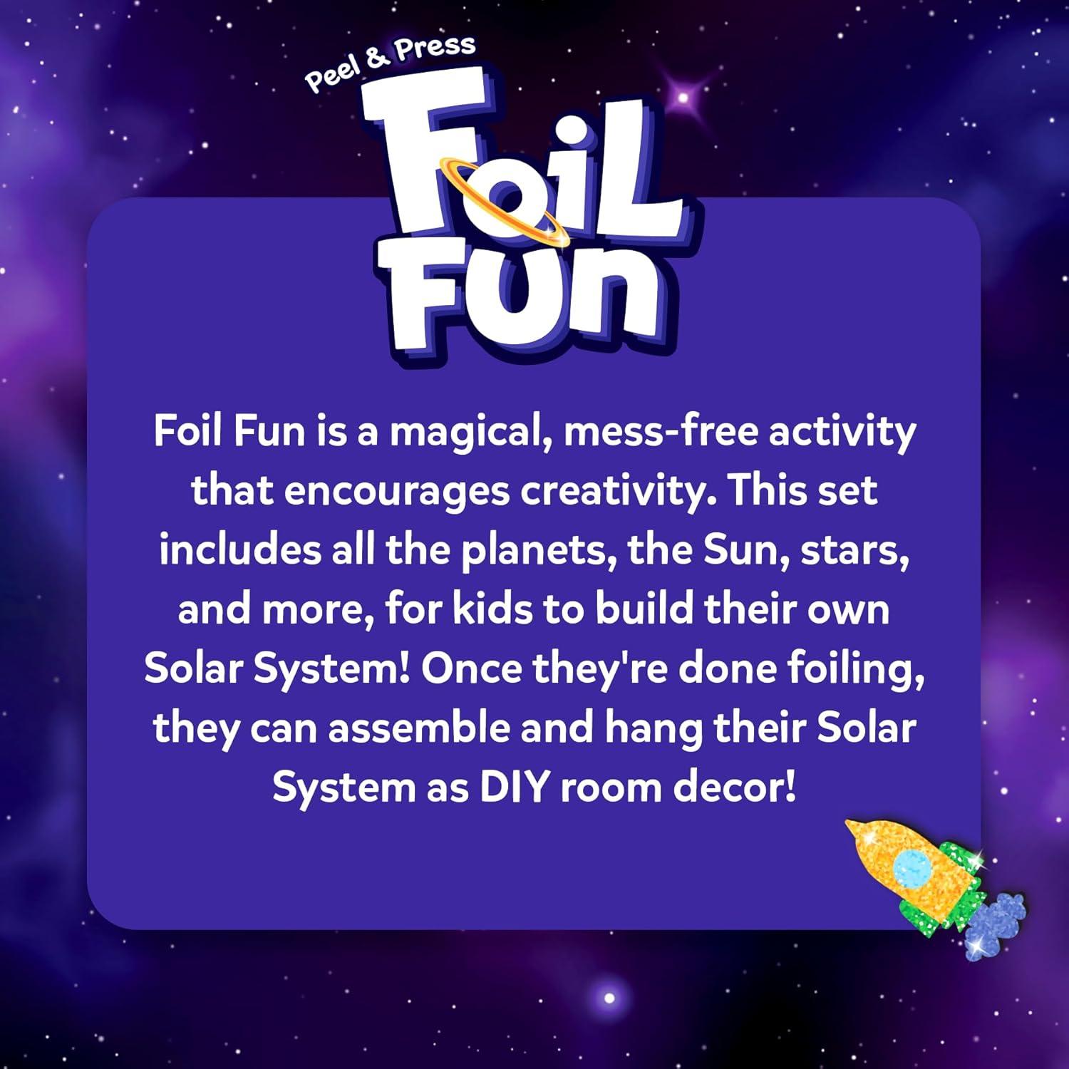Skillmatics Foil Fun Sistema Solar - Kit de Arte para Niños 4-12 Años