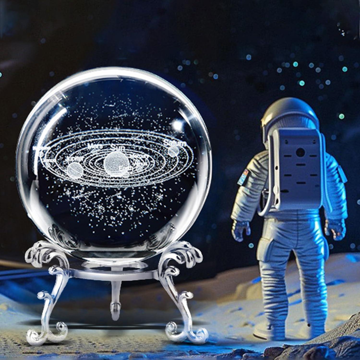 Bola de Cristal 3D Sistema Solar QIANCHANG con Soporte 60mm