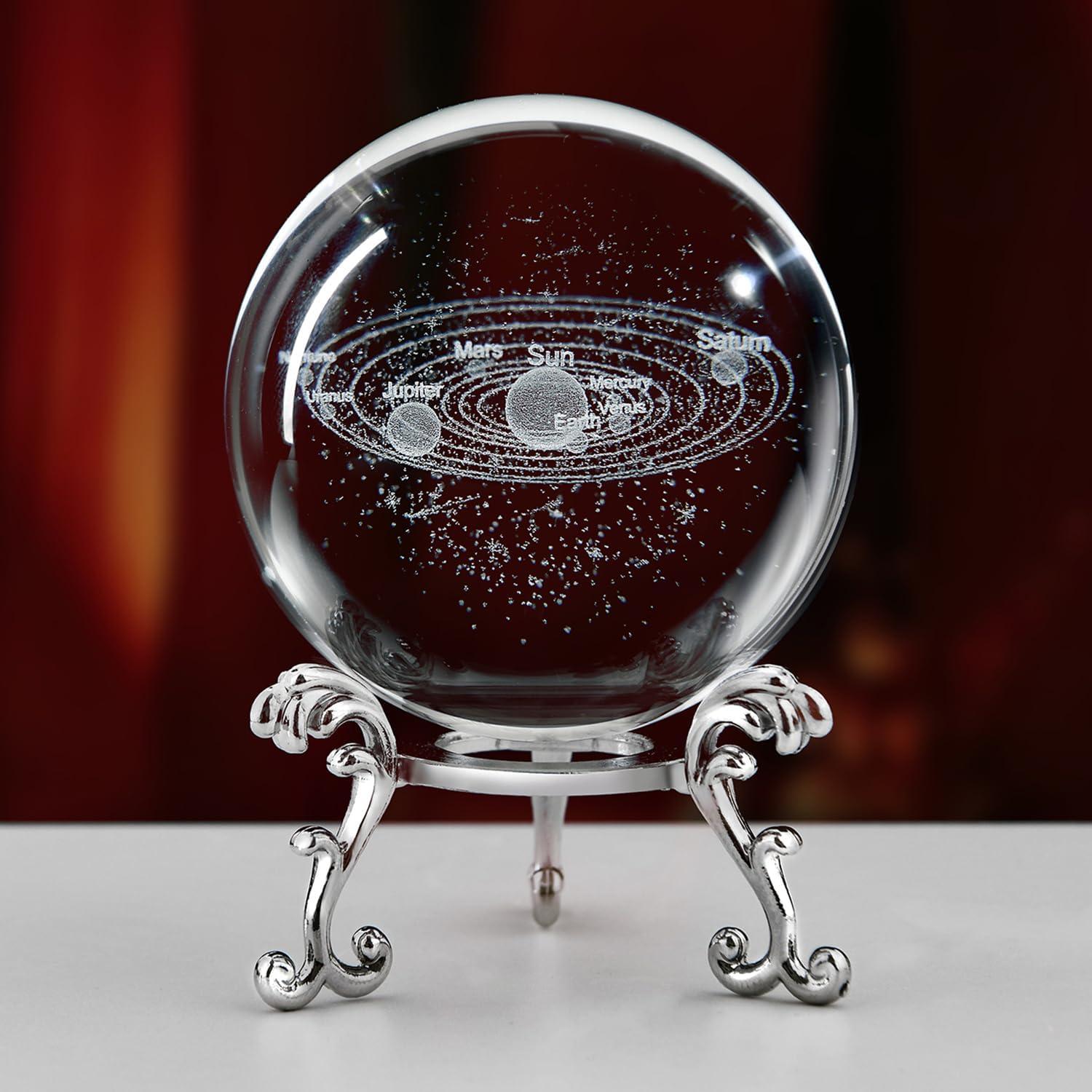 Bola de Cristal 3D Sistema Solar QIANCHANG con Soporte 60mm