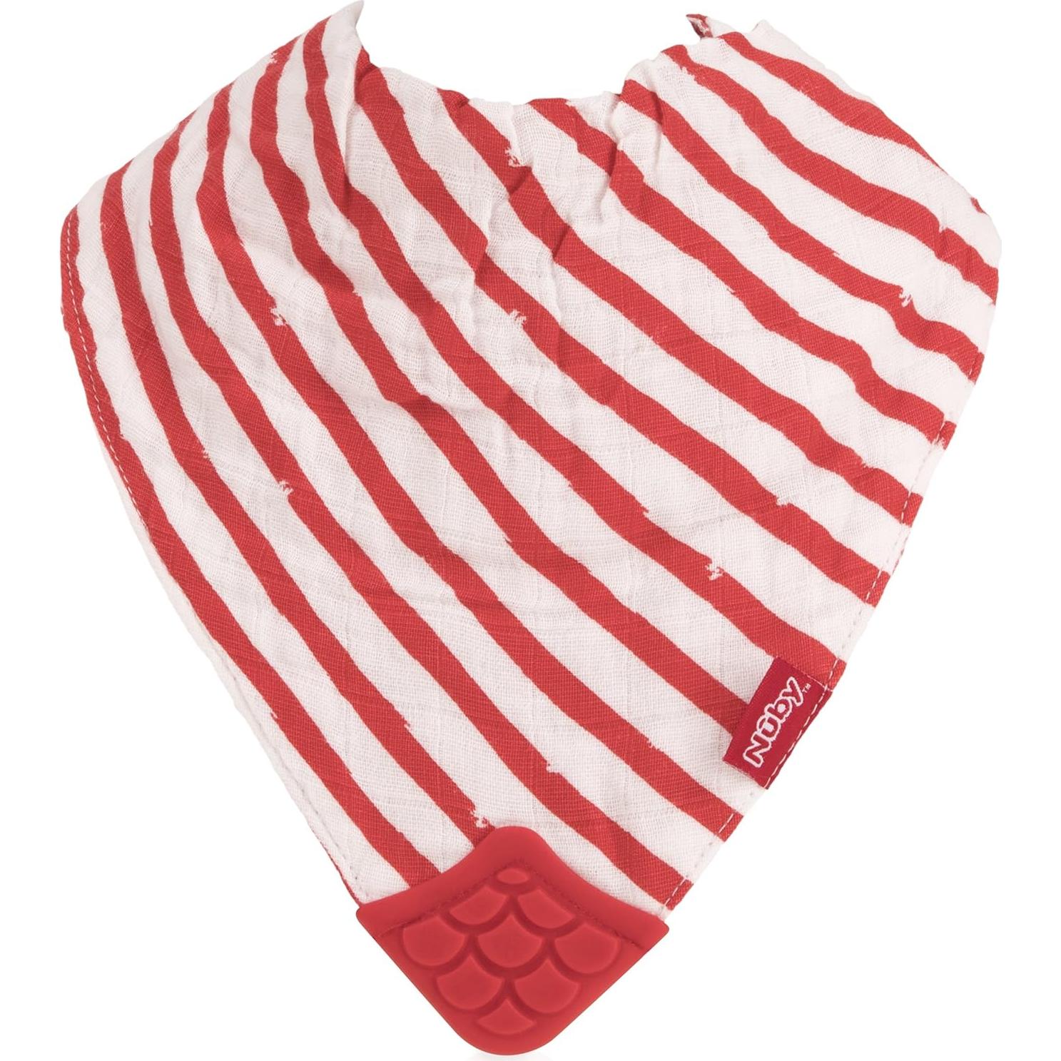 Babero de Dentición Nuby 3 Piezas Algodón 100% Natural Reversible