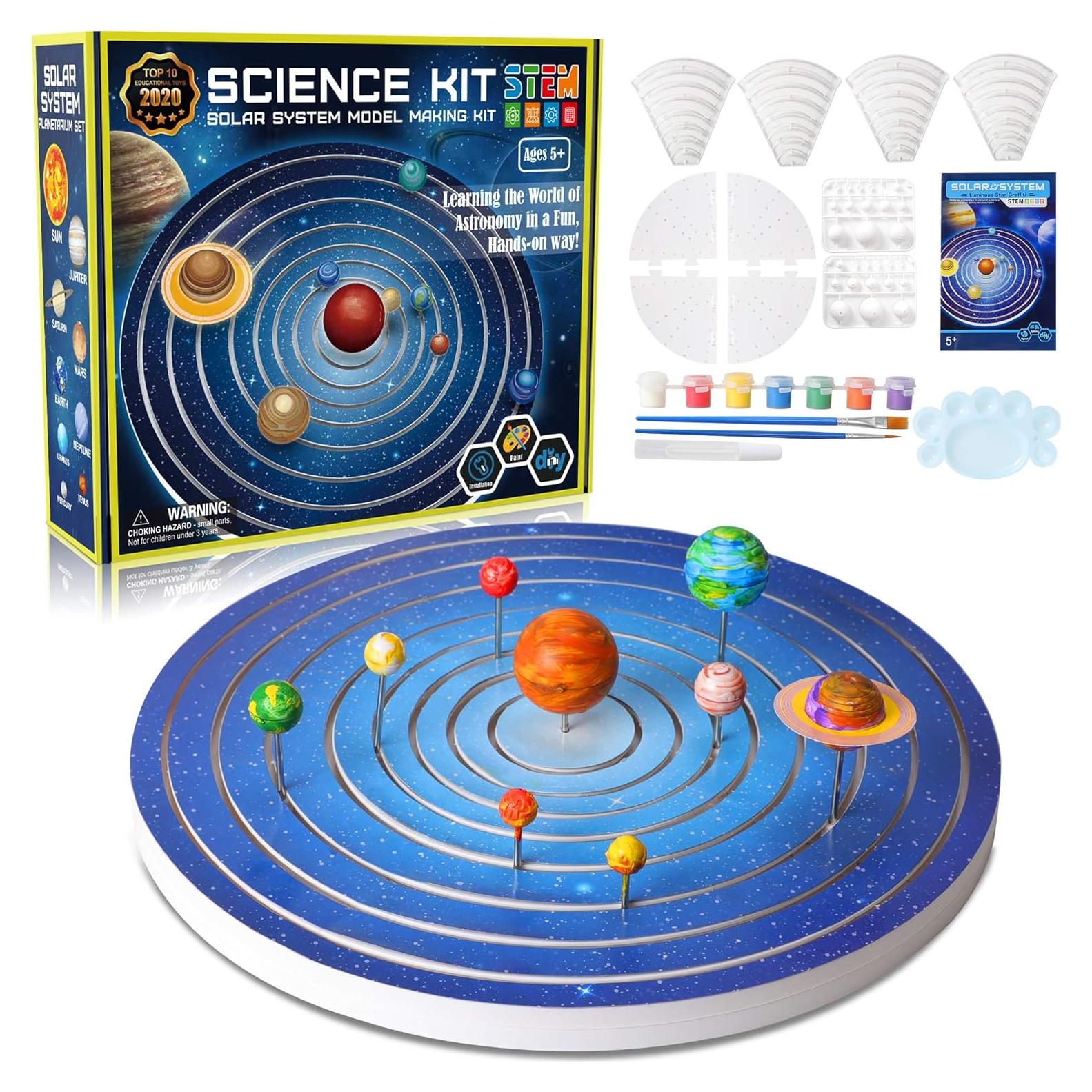Kit de Ciencia GPTOYS Sistema Solar 3D para Niños 4-12 Años